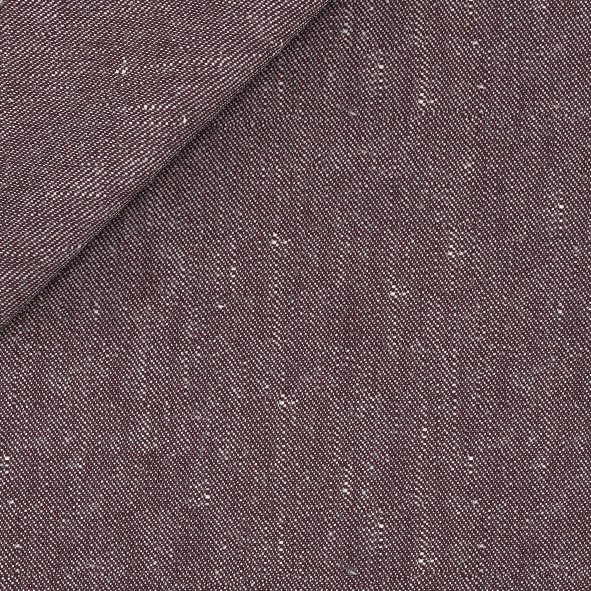 Gilet in lino lana bordeaux effetto denim - Image 2