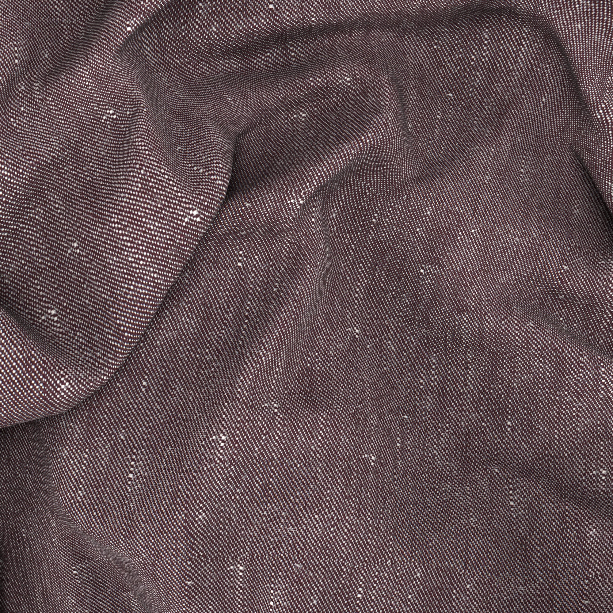 Gilet in lino lana bordeaux effetto denim - Image 3
