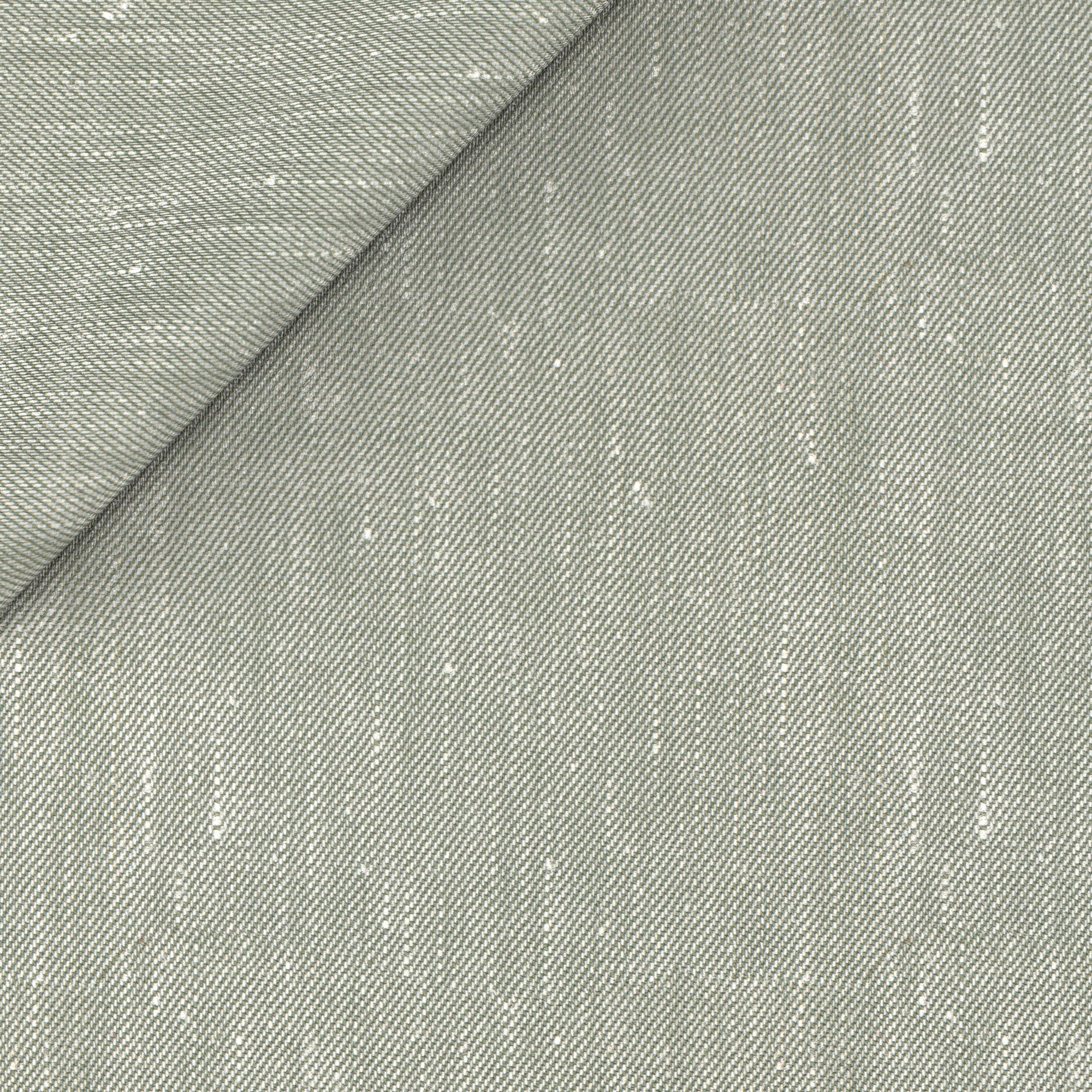 Gilet in lino lana verde effetto denim - Image 2