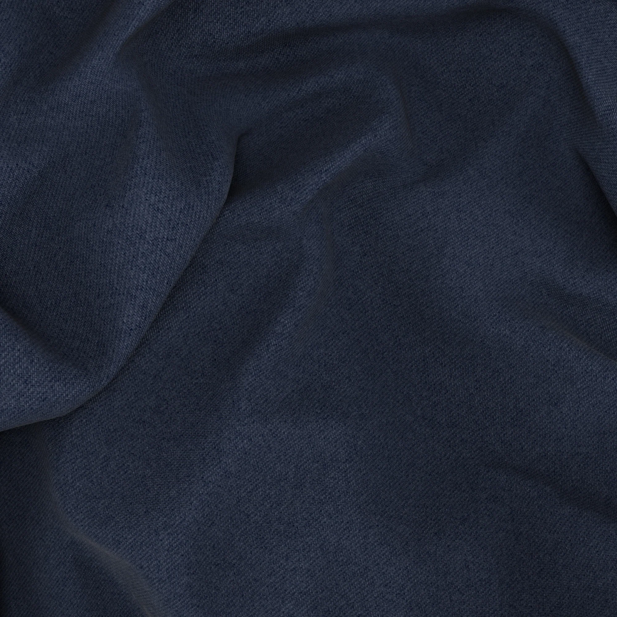 Gilet in twill di lana blu mélange - Image 2