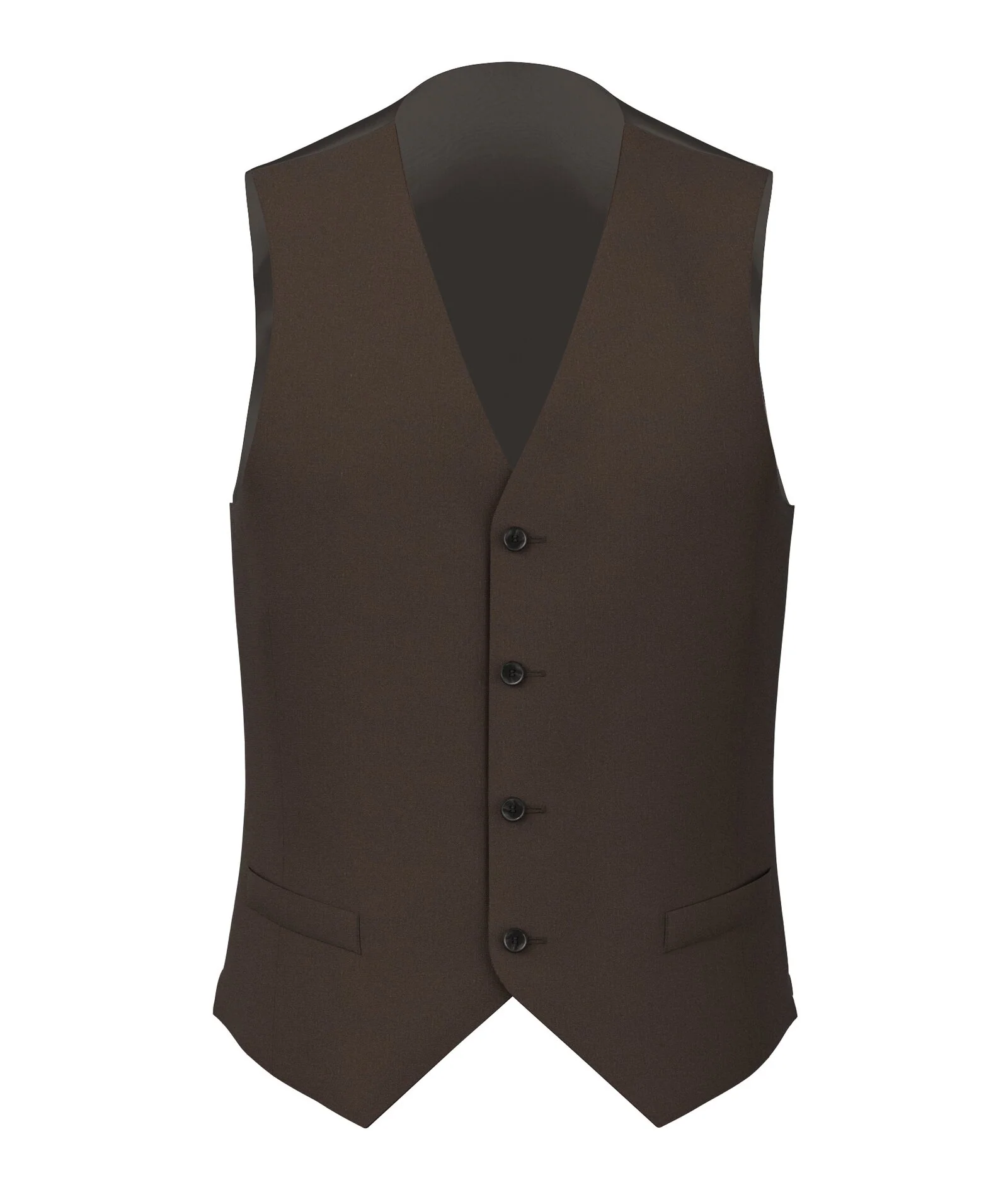 Gilet Lino Marrone