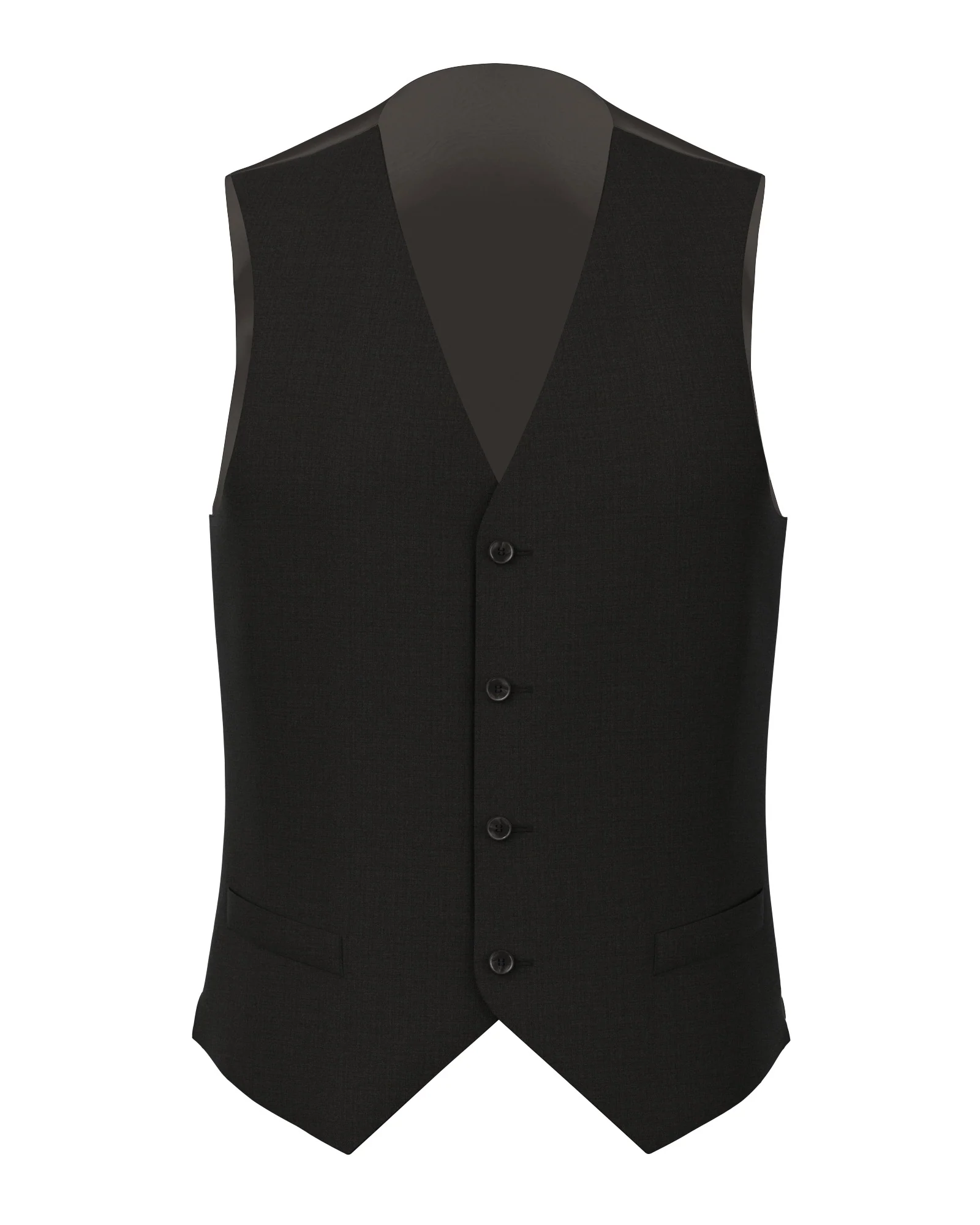 Gilet Signature in lana Super 170's grigio mélange