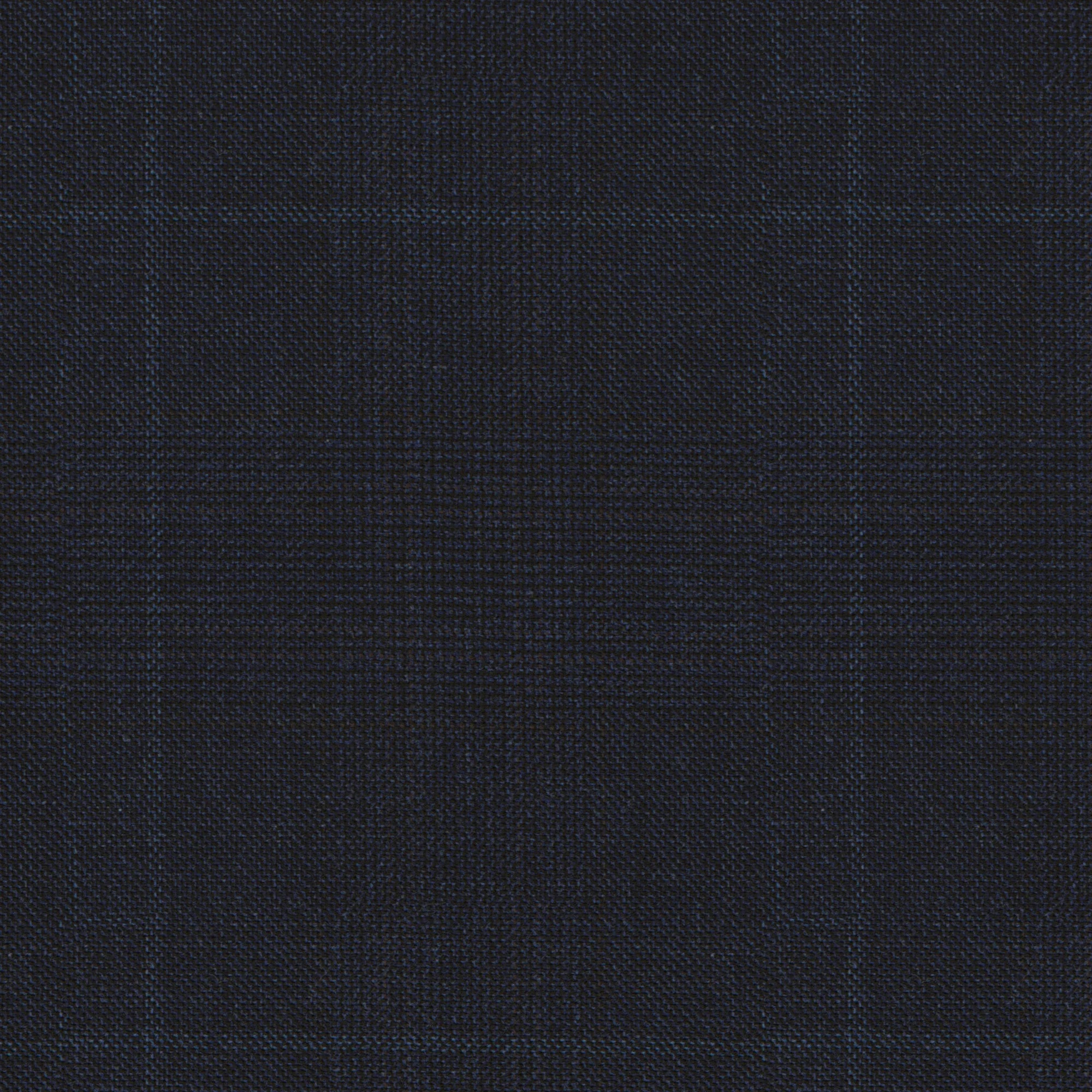 Gilet Signature in lana Super 170's principe di Galles blu - Image 3
