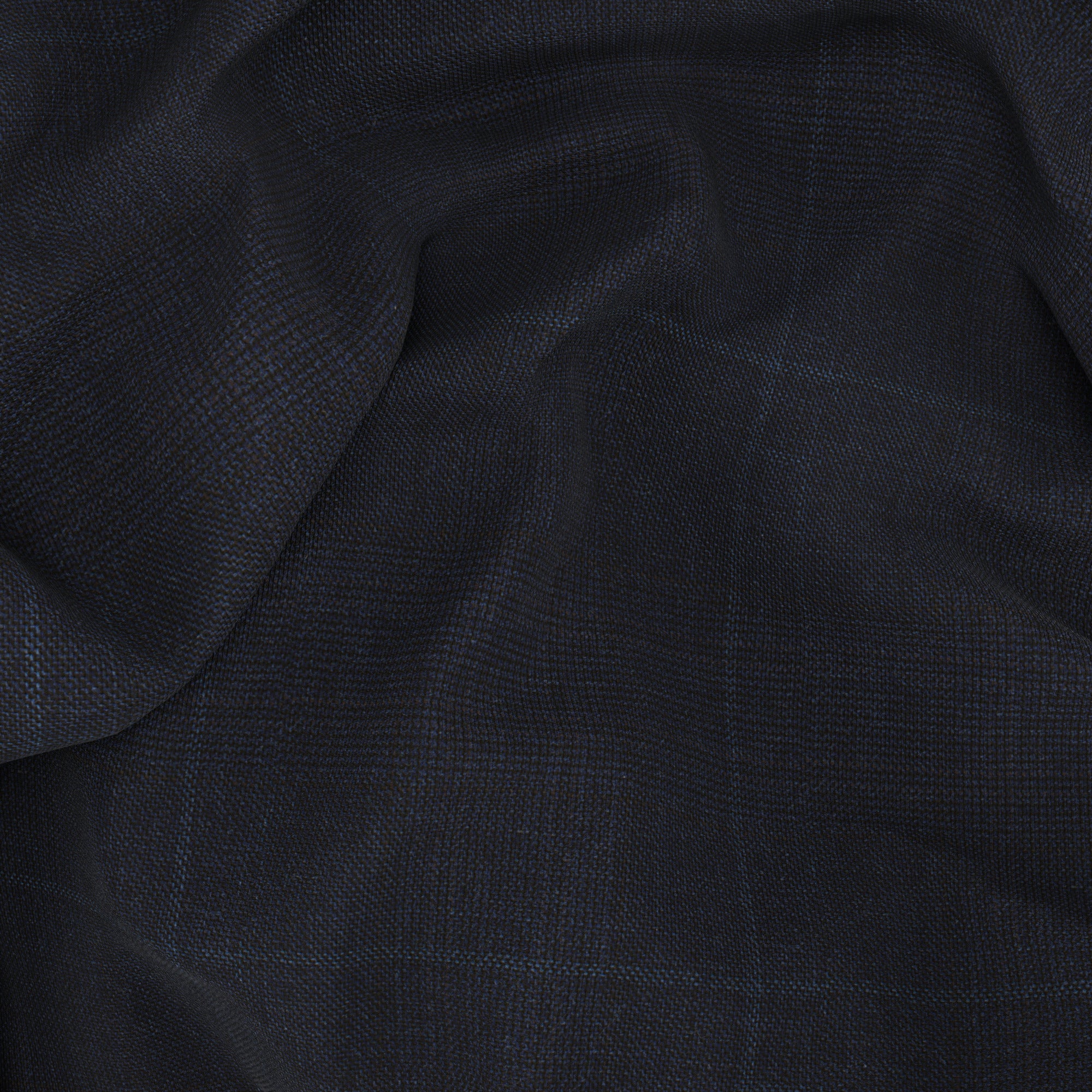 Gilet Signature in lana Super 170's principe di Galles blu - Image 4