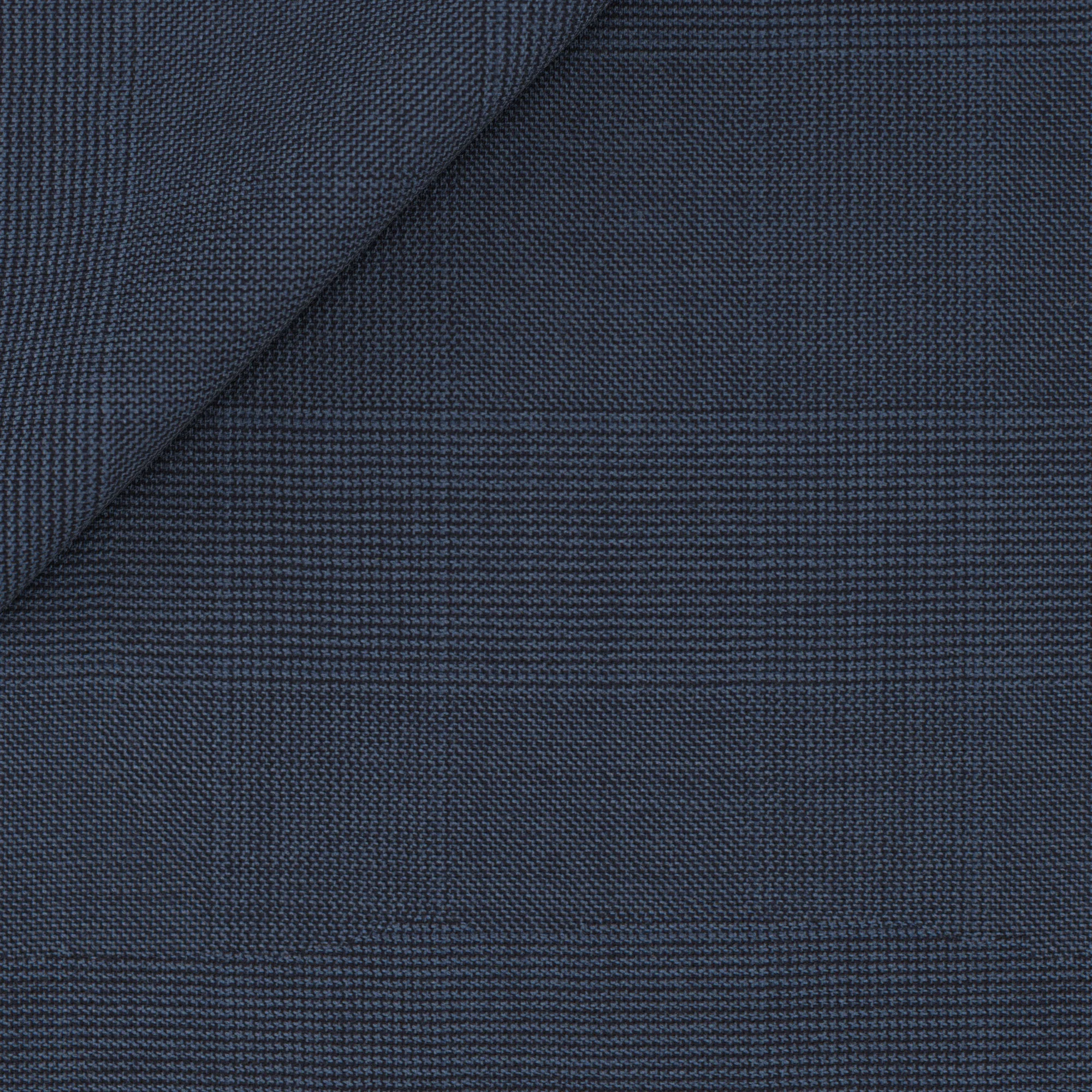 Gilet Signature in lana Super 170's principe di Galles blu chiaro - Image 2