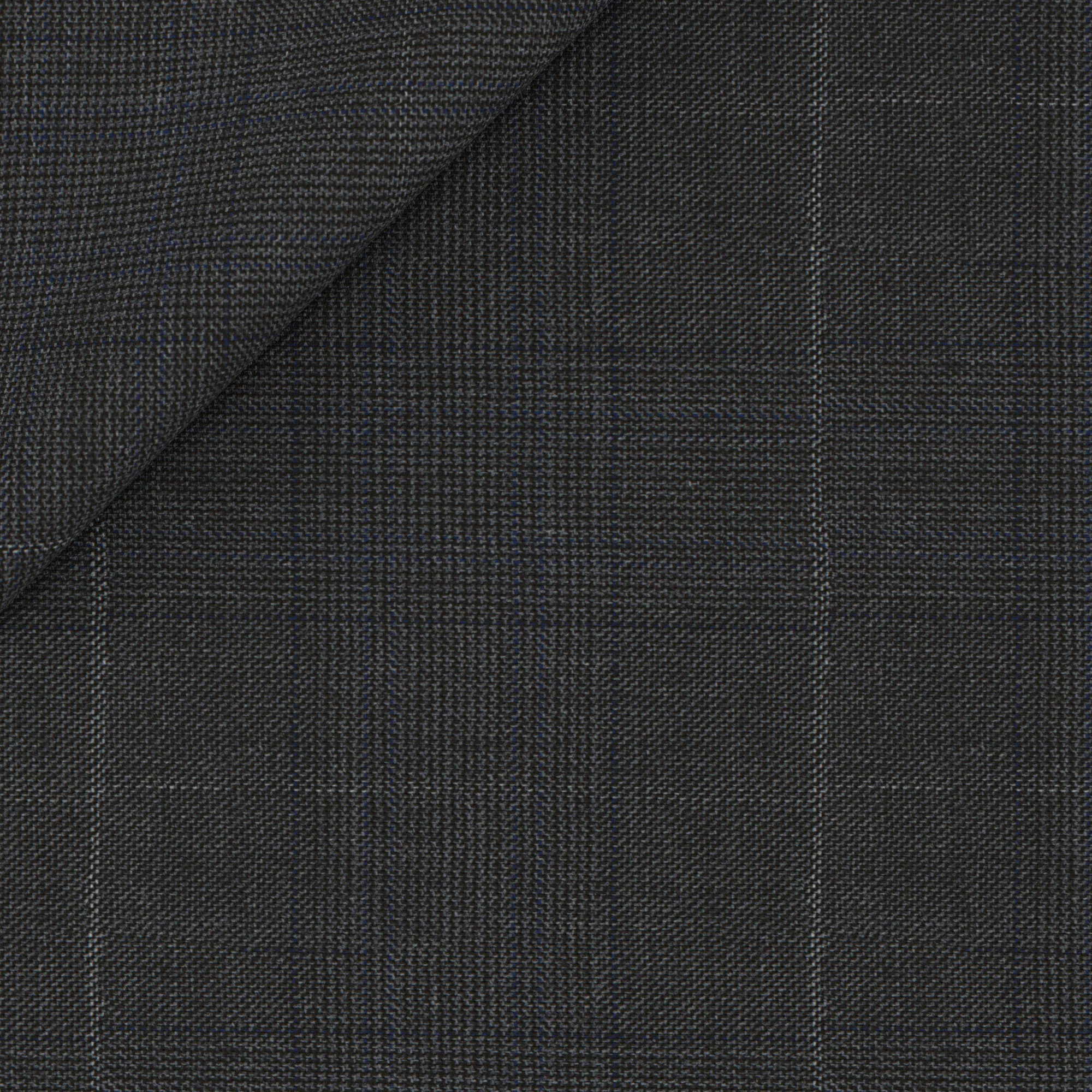 Gilet Signature in lana Super 170's principe di Galles grigio - Image 2