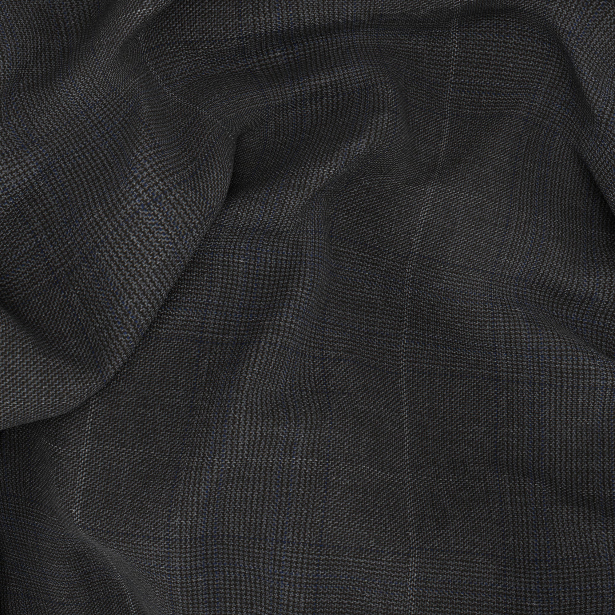 Gilet Signature in lana Super 170's principe di Galles grigio - Image 3