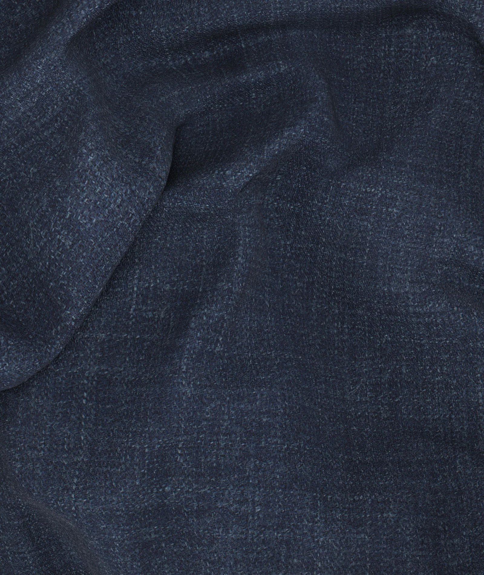 Gilet Signature in twill di cashmere-seta-lino blu denim - Image 4