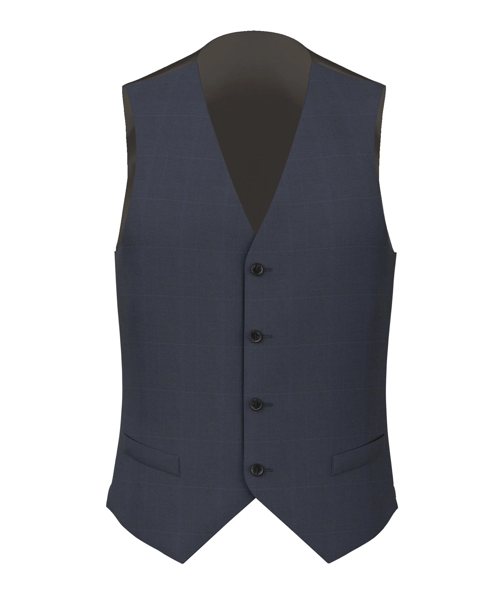 Gilet Signature Principe di Galles Blu