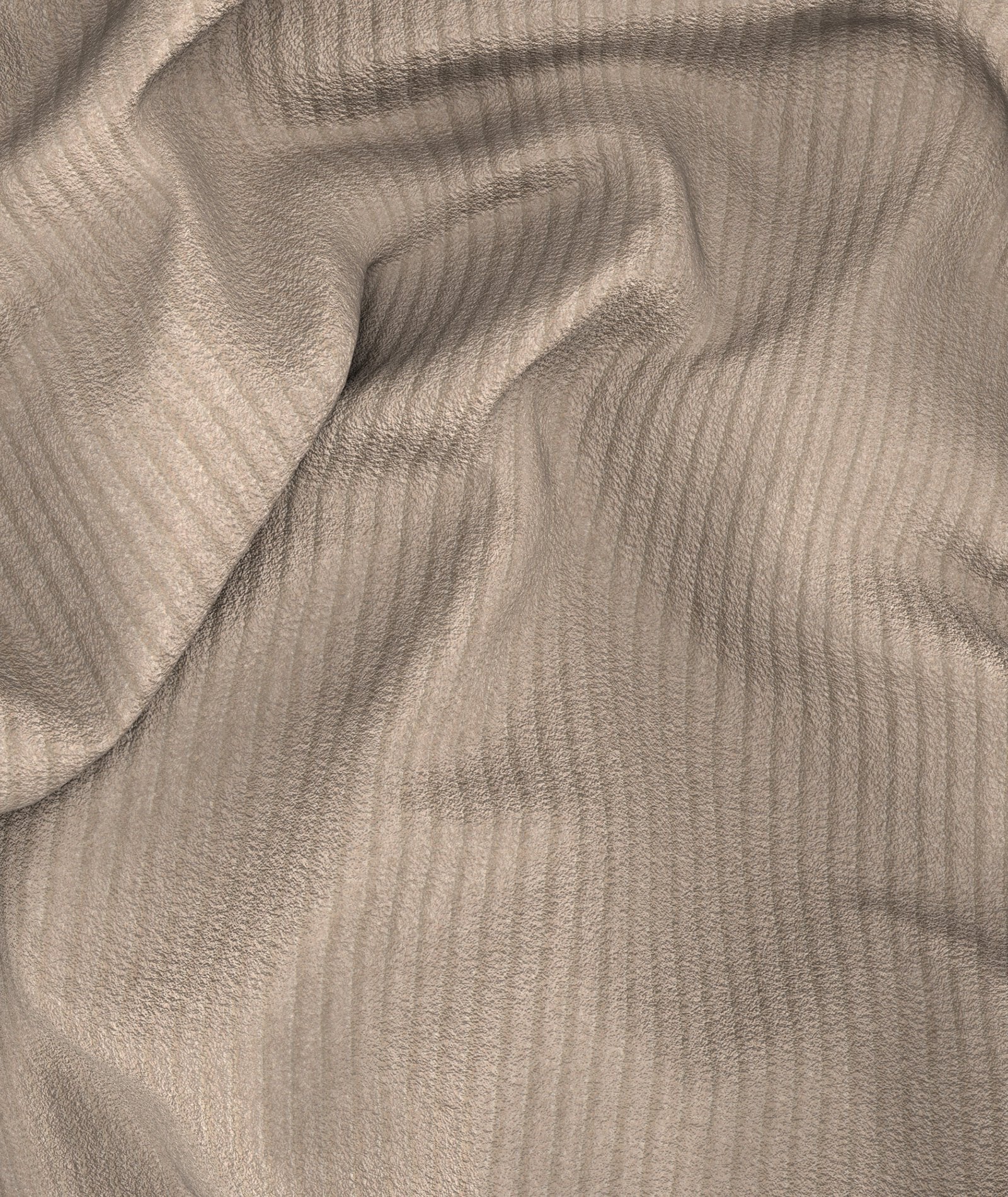 Gilet Su Misura da Uomo beige in velluto di cotone - Image 4
