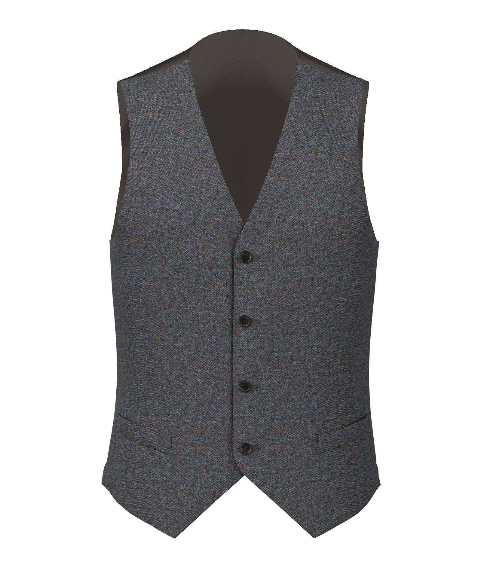 Gilet Su Misura da Uomo in lana knickerbocker color petrolio