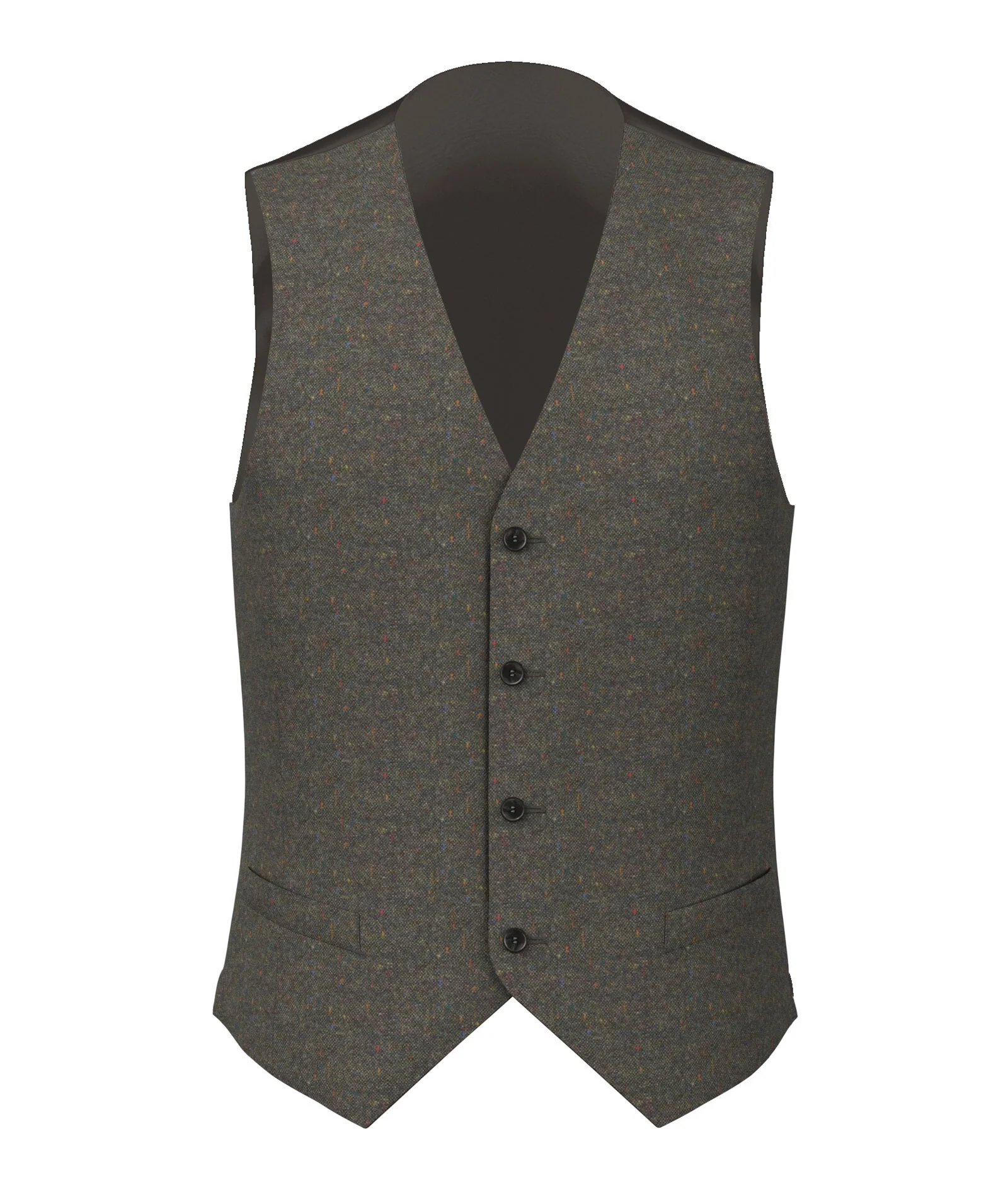 Gilet Su Misura da Uomo in lana knickerbocker verde