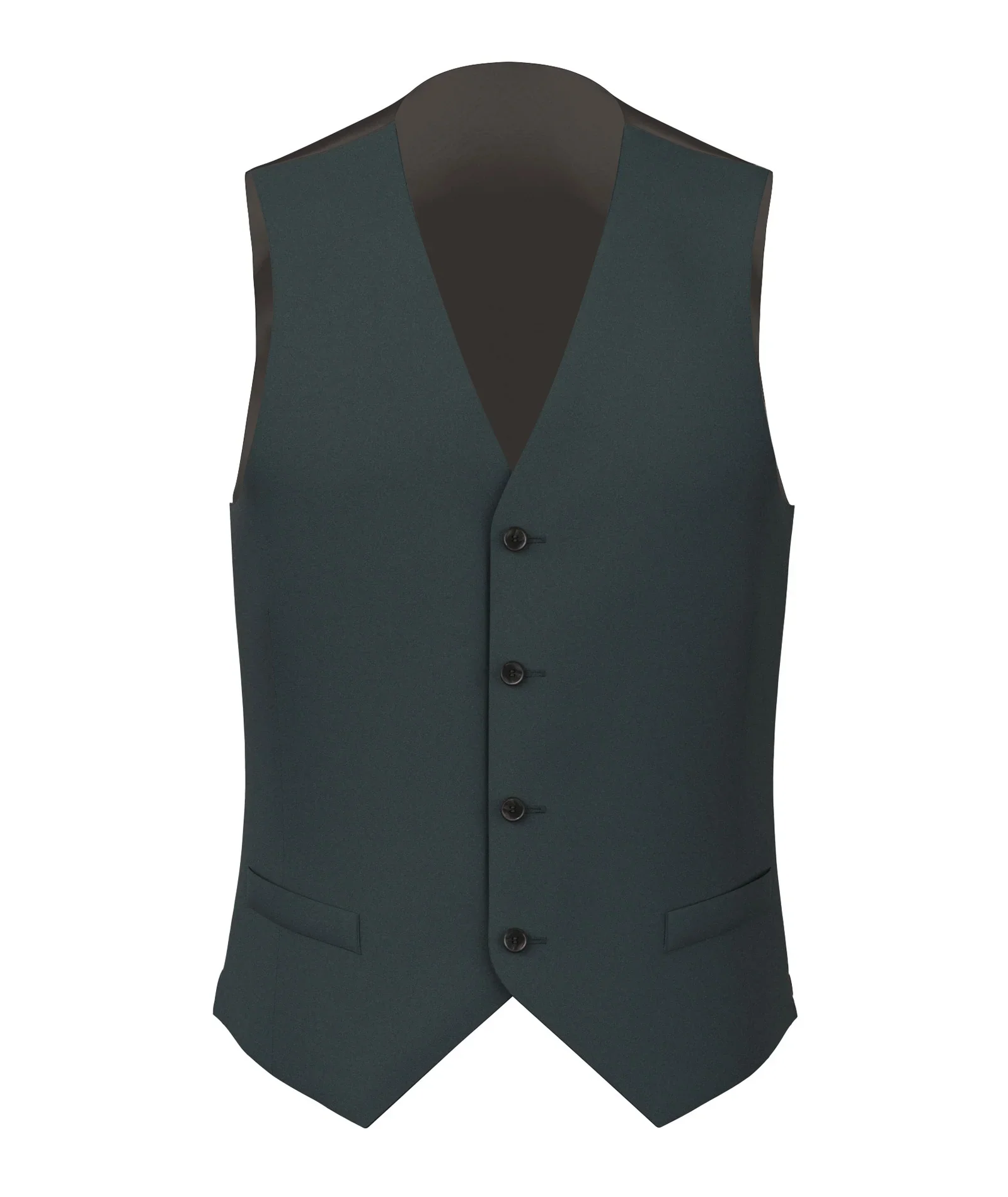 Gilet Su Misura da uomo verdone in lana