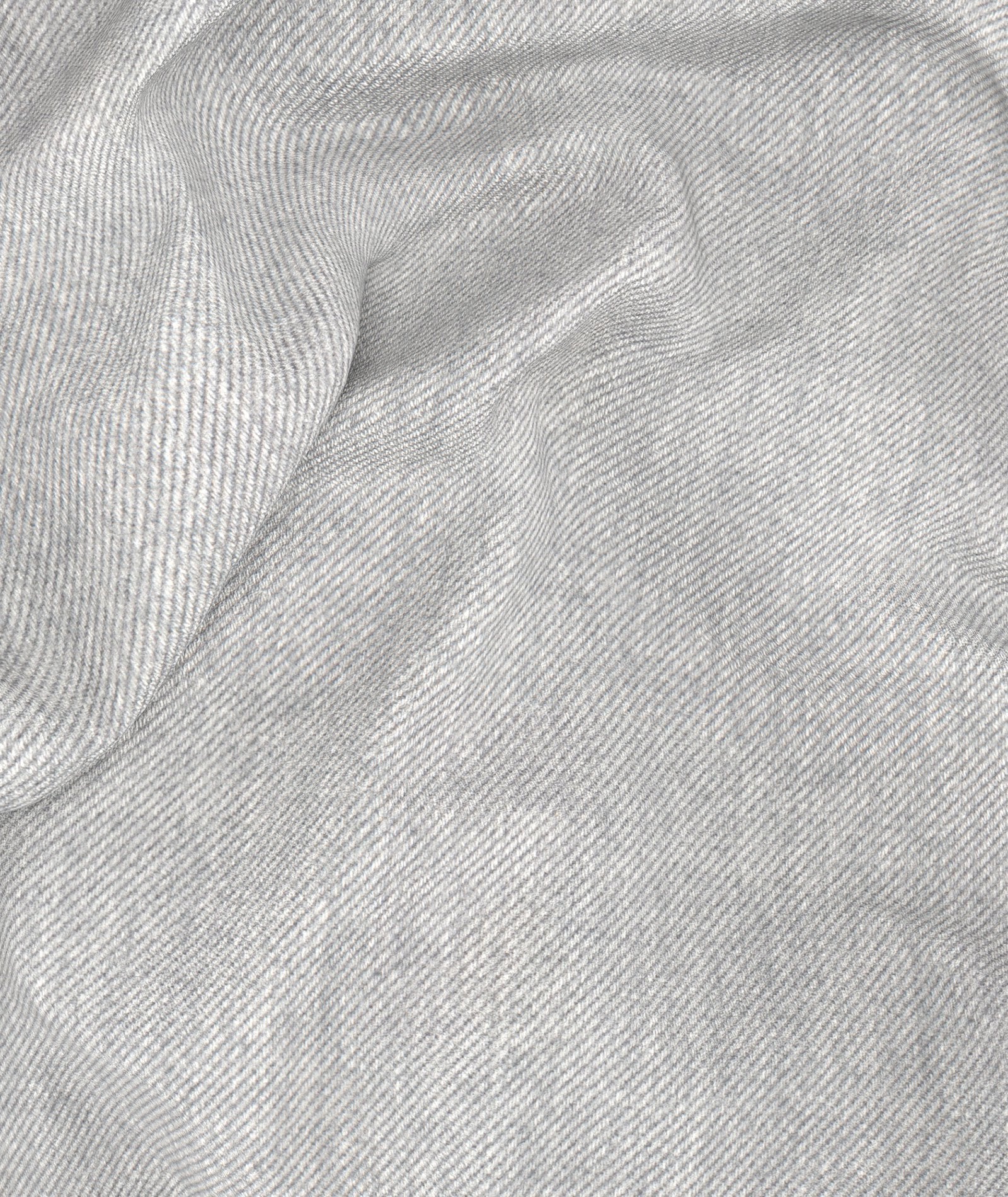 Grigio chiaro in twill di flanella di cotone - Image 3