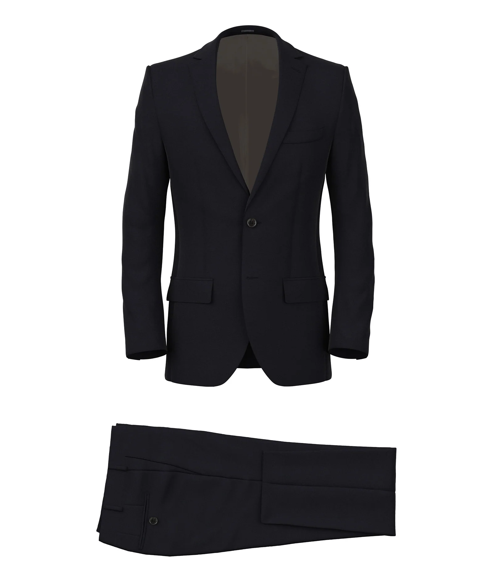Abito in lana e mohair blu navy
