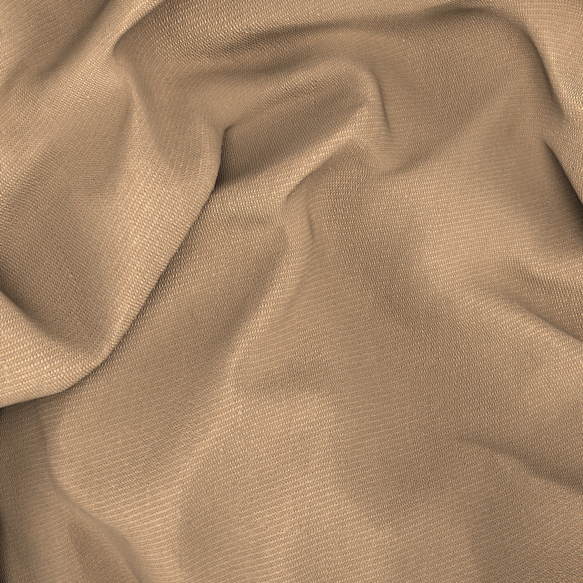 Overshirt in twill di cotone stretch cammello - Image 4