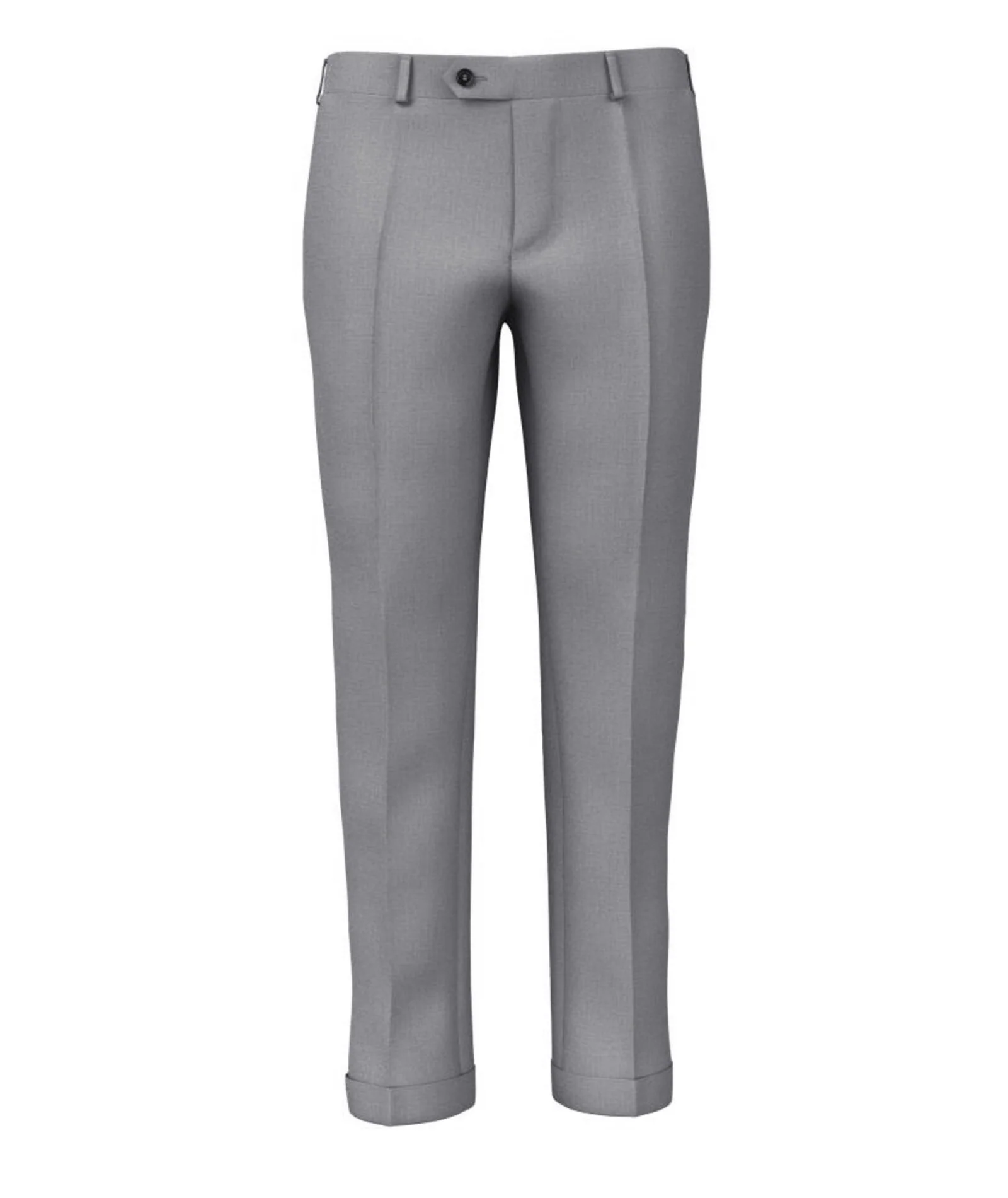 Pantalone Grigio chiaro in Tela di Lana 110s