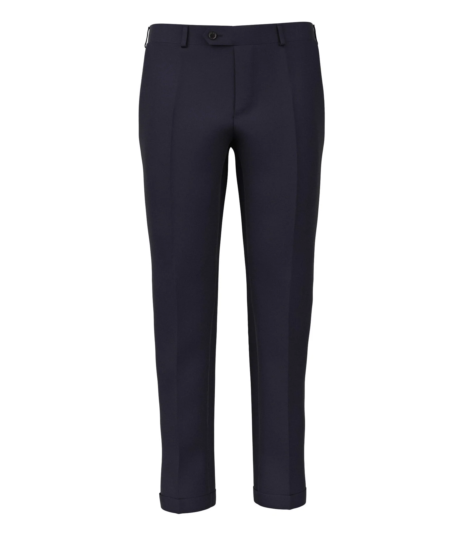 Pantalone Tinta Unita Blu 100% Lana Merino