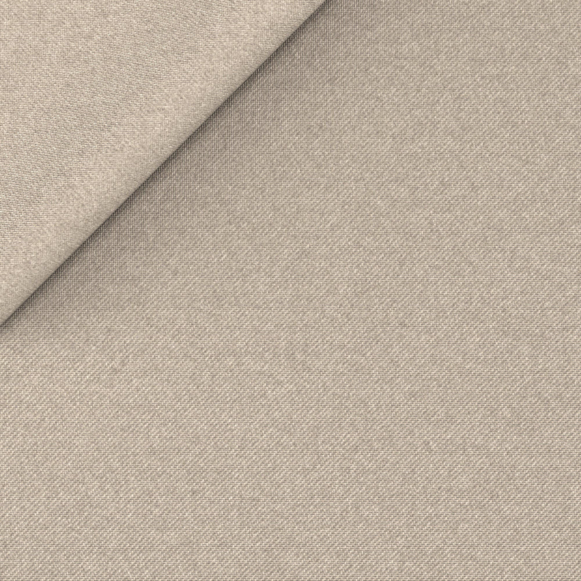 Pantaloni beige mélange in twill di lana - Image 3