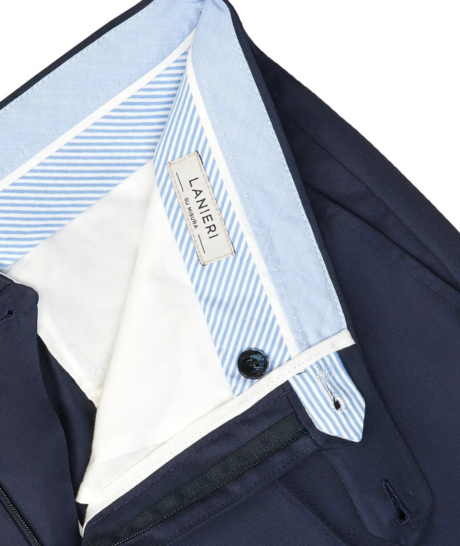 Pantaloni chino Blu in Twill di Cotone stretch 4 stagioni - Image 4