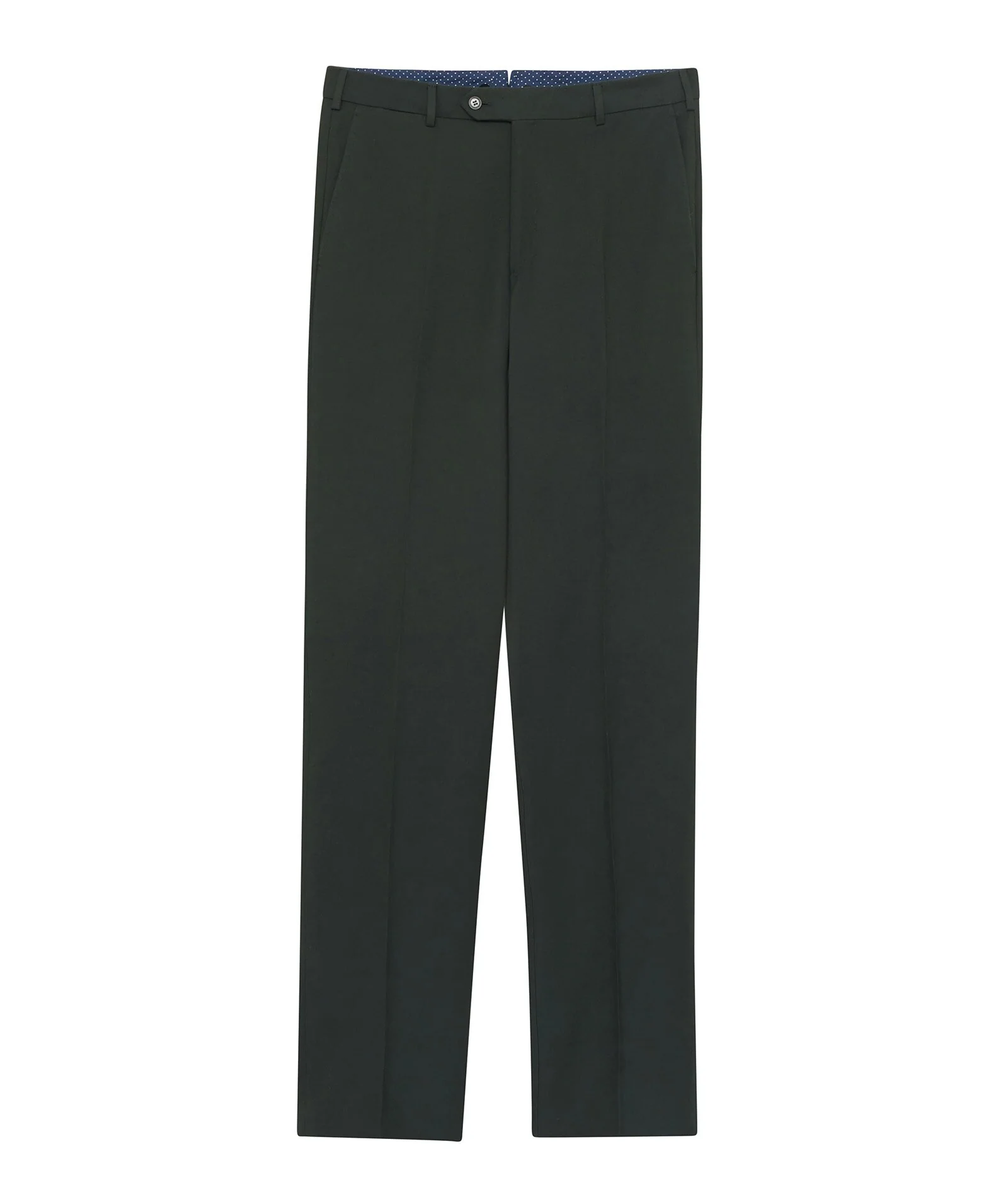 Pantaloni chino verde in twill di cotone e seta - Image 2
