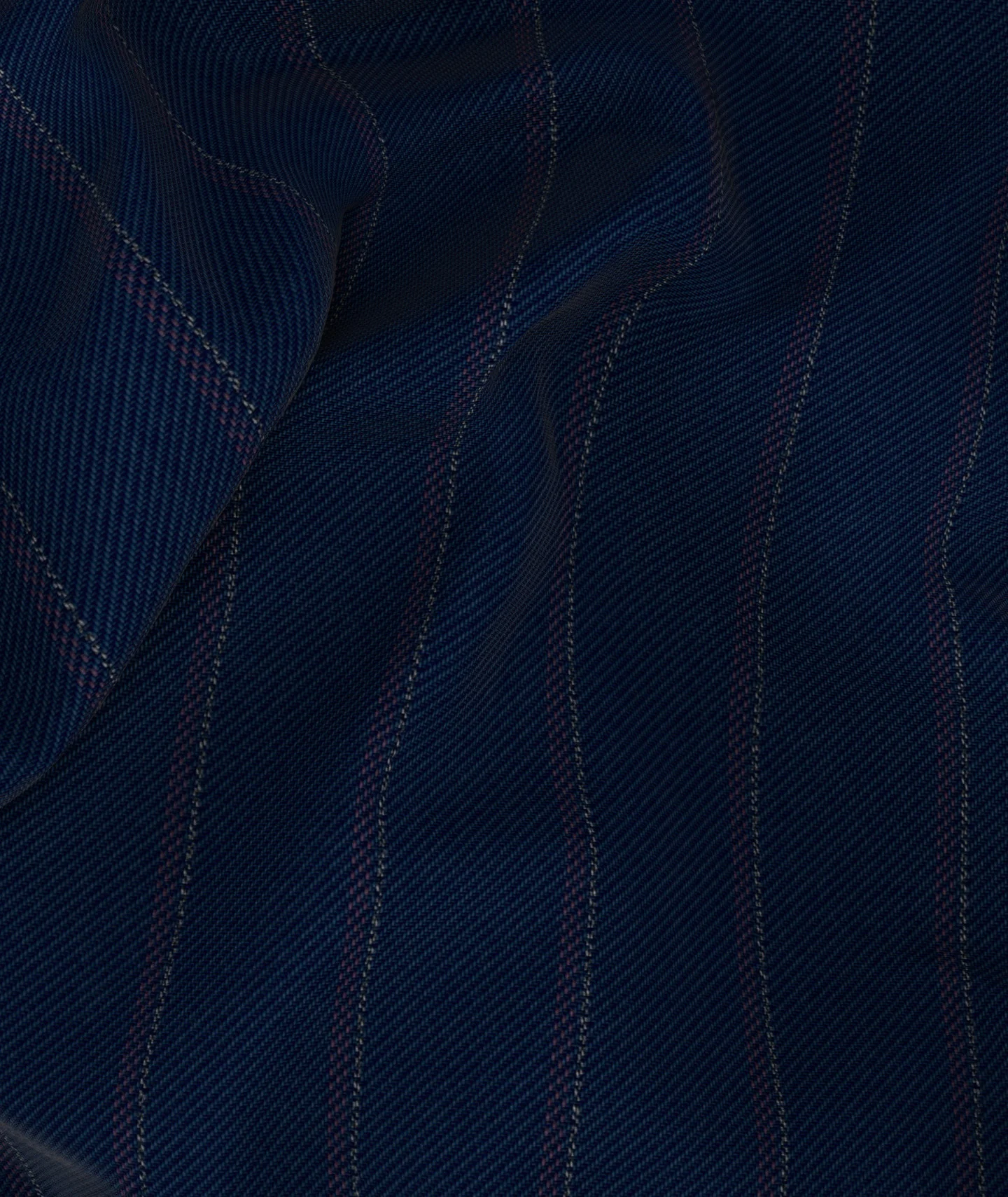 Pantaloni gessati blu navy - Image 3