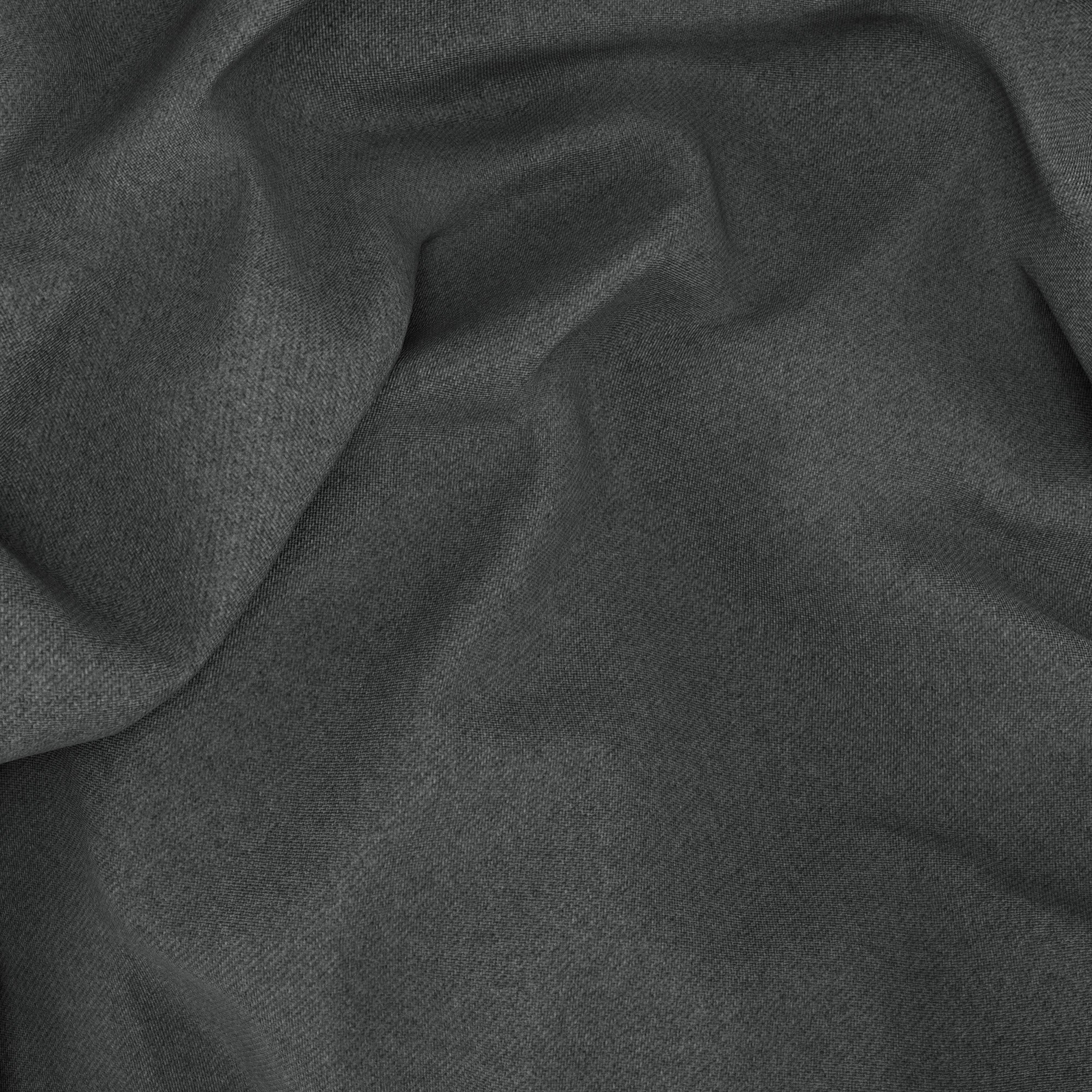 Pantaloni grigio medio mélange in twill di lana - Image 4