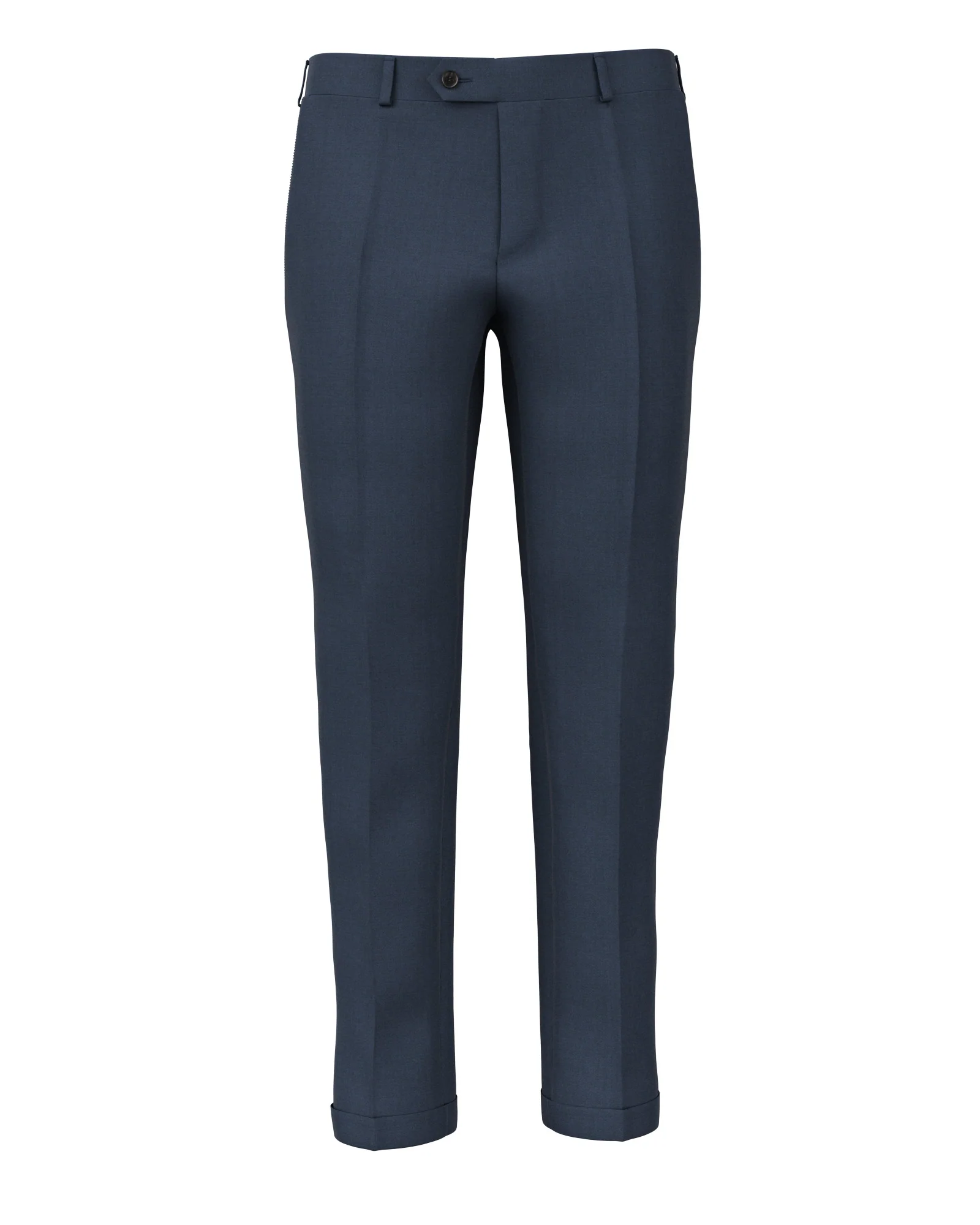Pantaloni in lana e mohair blu avio