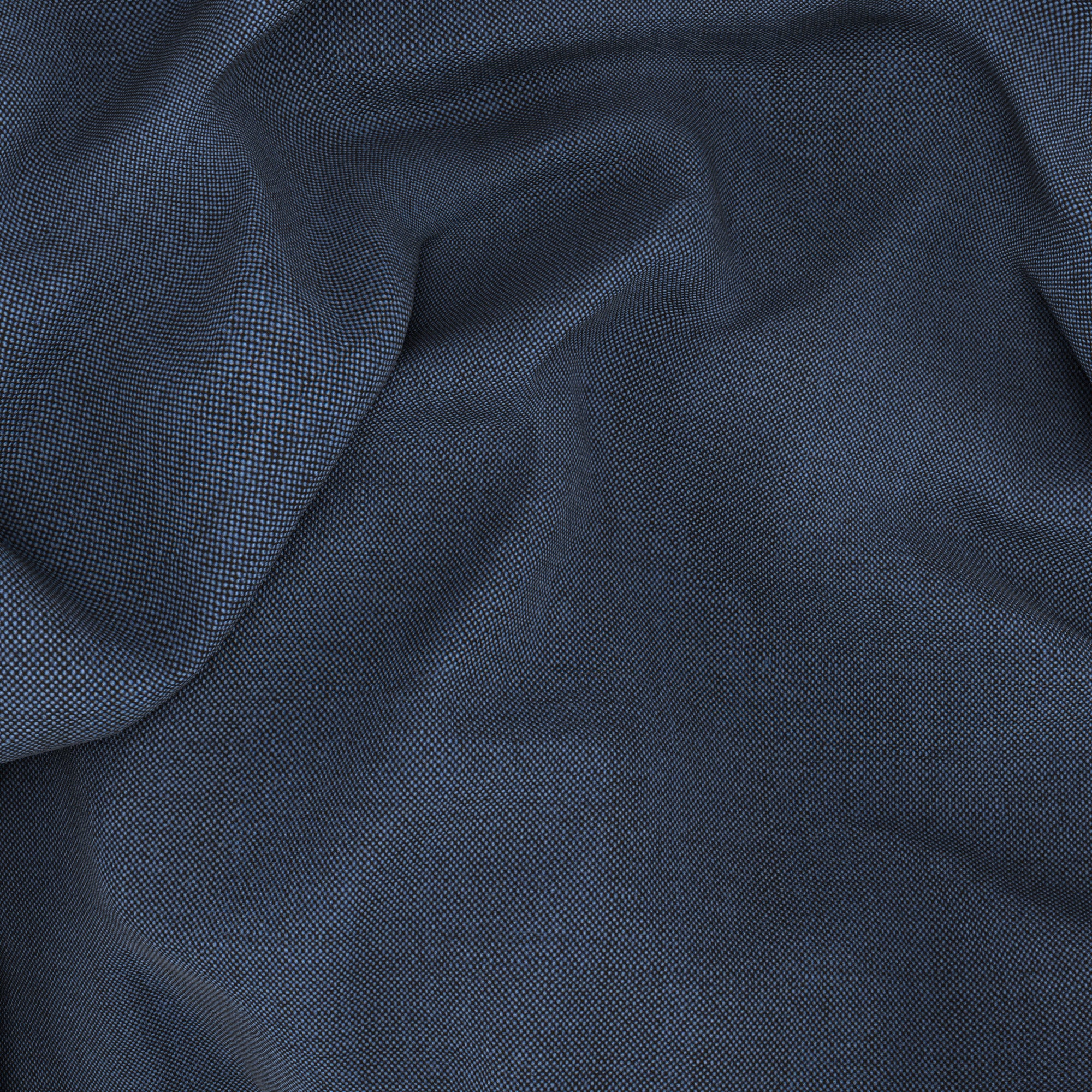 Pantaloni in lana e mohair blu avio - Image 3