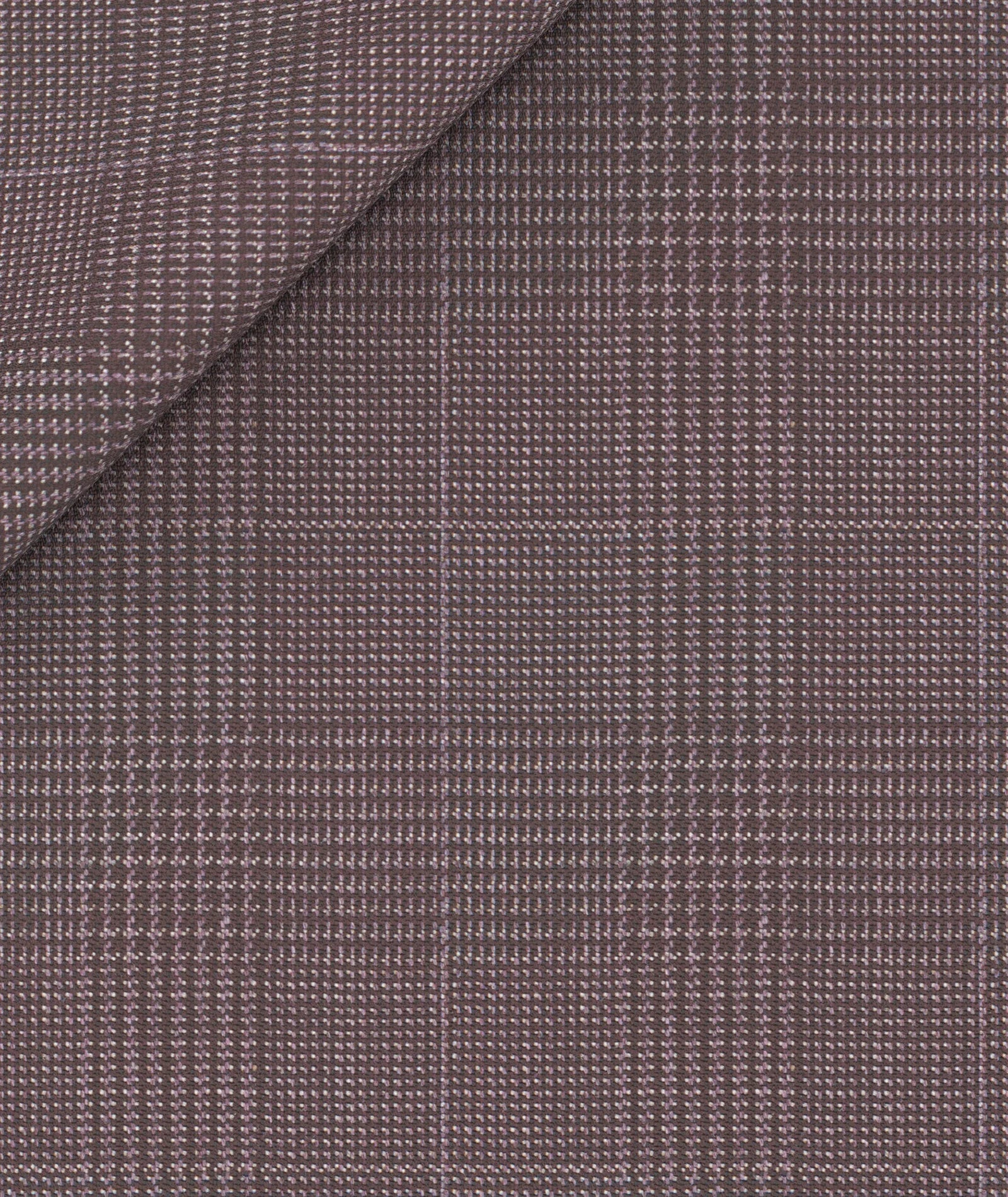 Pantaloni in lana Principe di Galles viola - Image 3