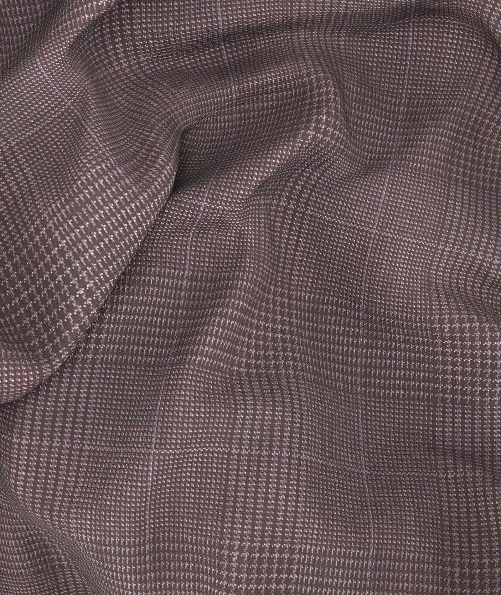 Pantaloni in lana Principe di Galles viola - Image 4