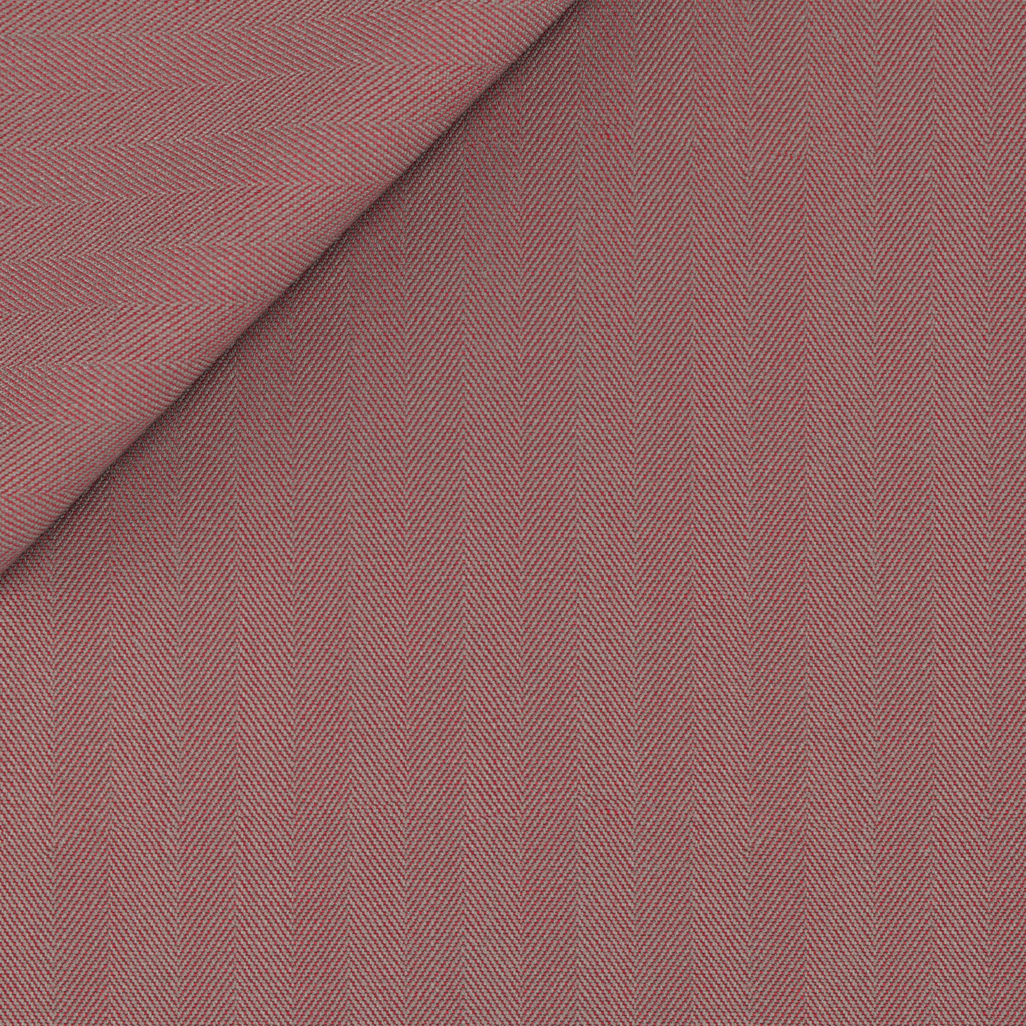 Pantaloni in lana solaro spigato granata - Image 2