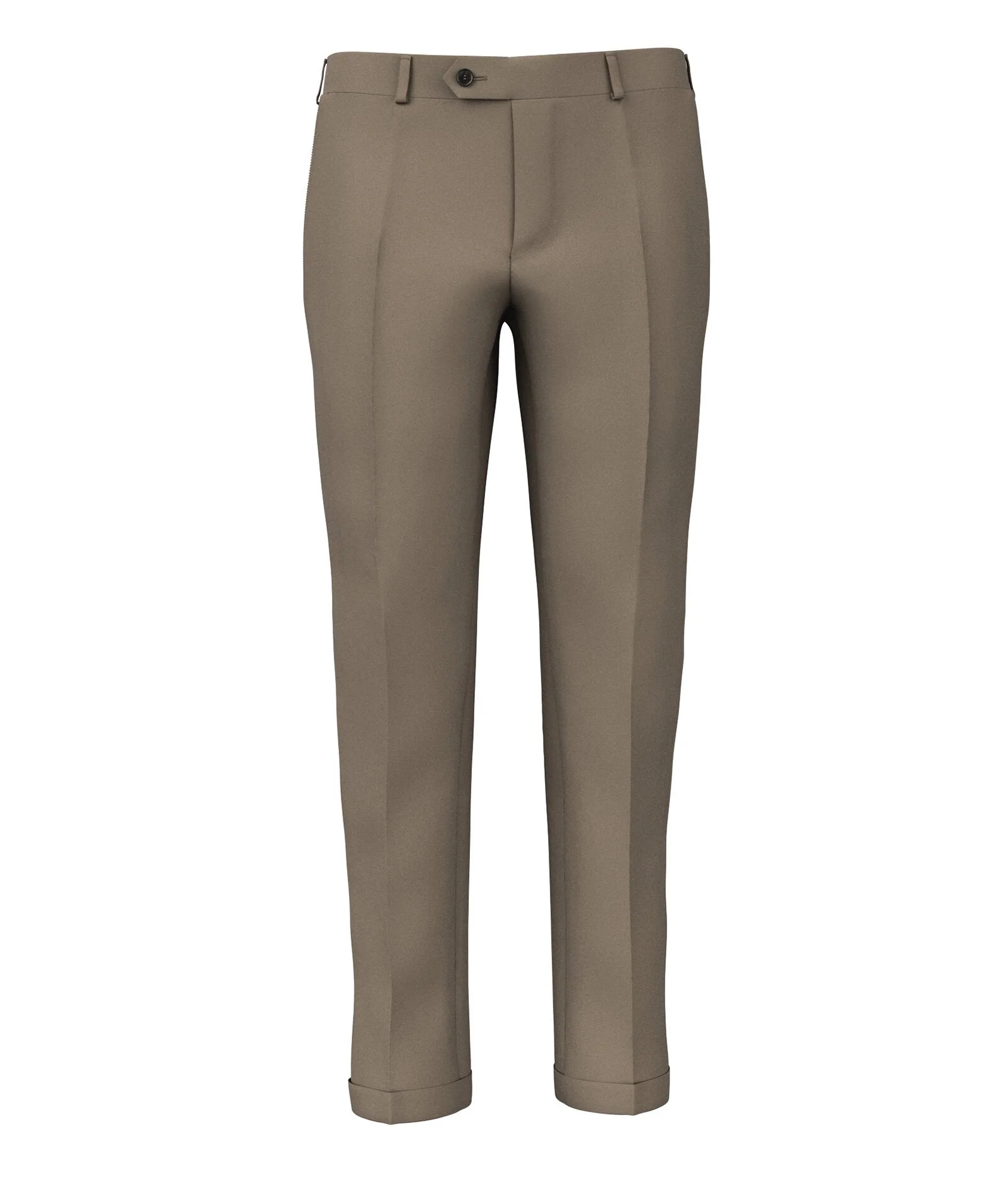 Pantaloni Su Misura da Uomo Beige biscotto in Tela di Lana bistretch