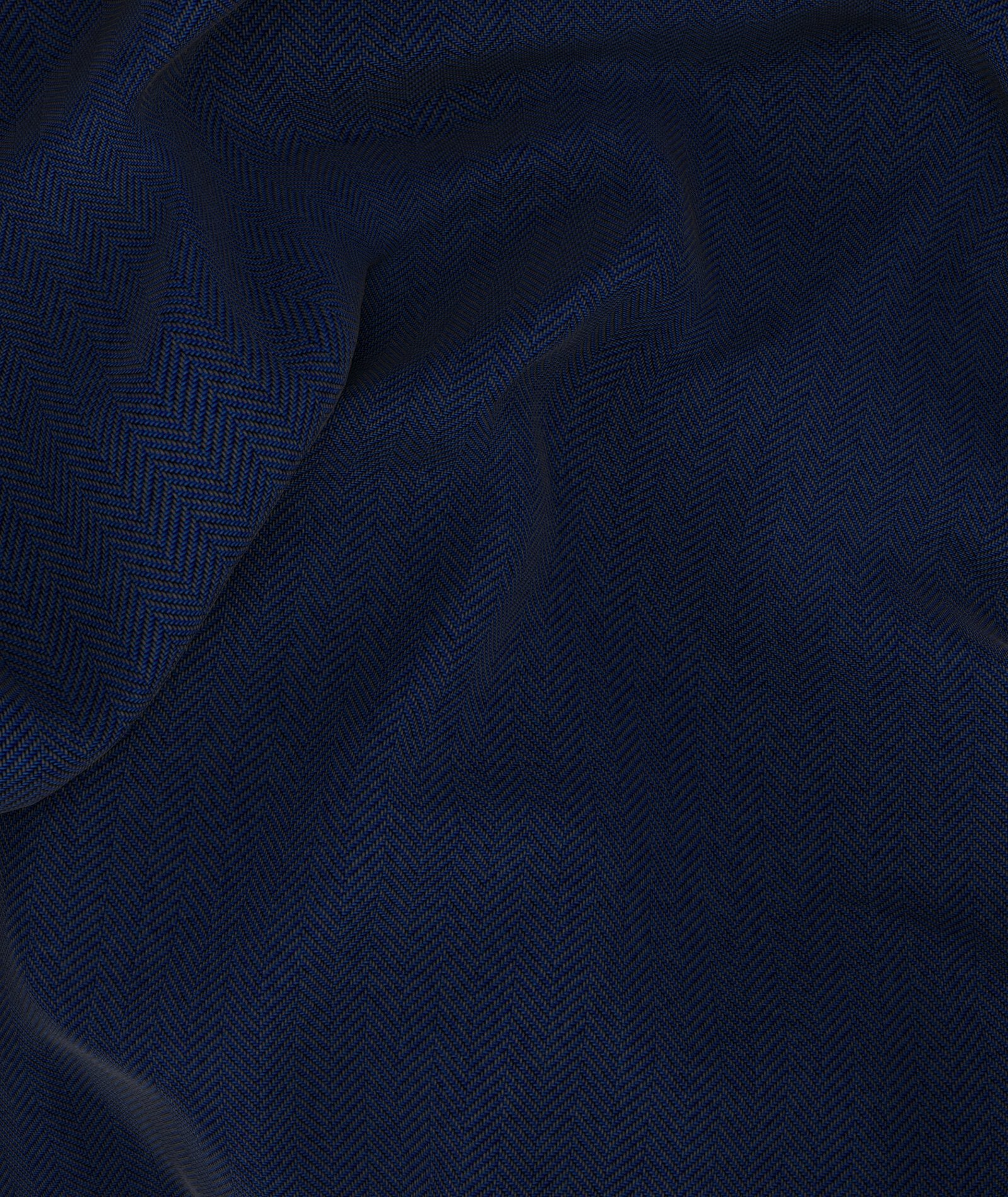 Pantaloni Su Misura da Uomo blu in lana spigata - Image 4