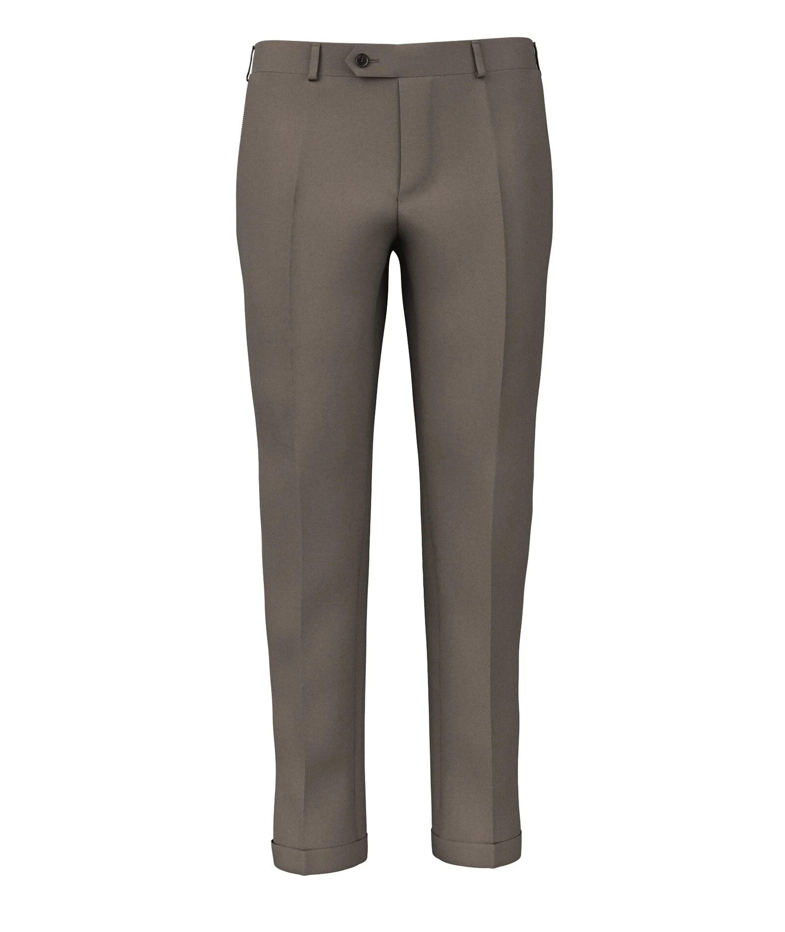 Pantaloni Su Misura da Uomo Canna di fucile in Twill di Lino e Lana