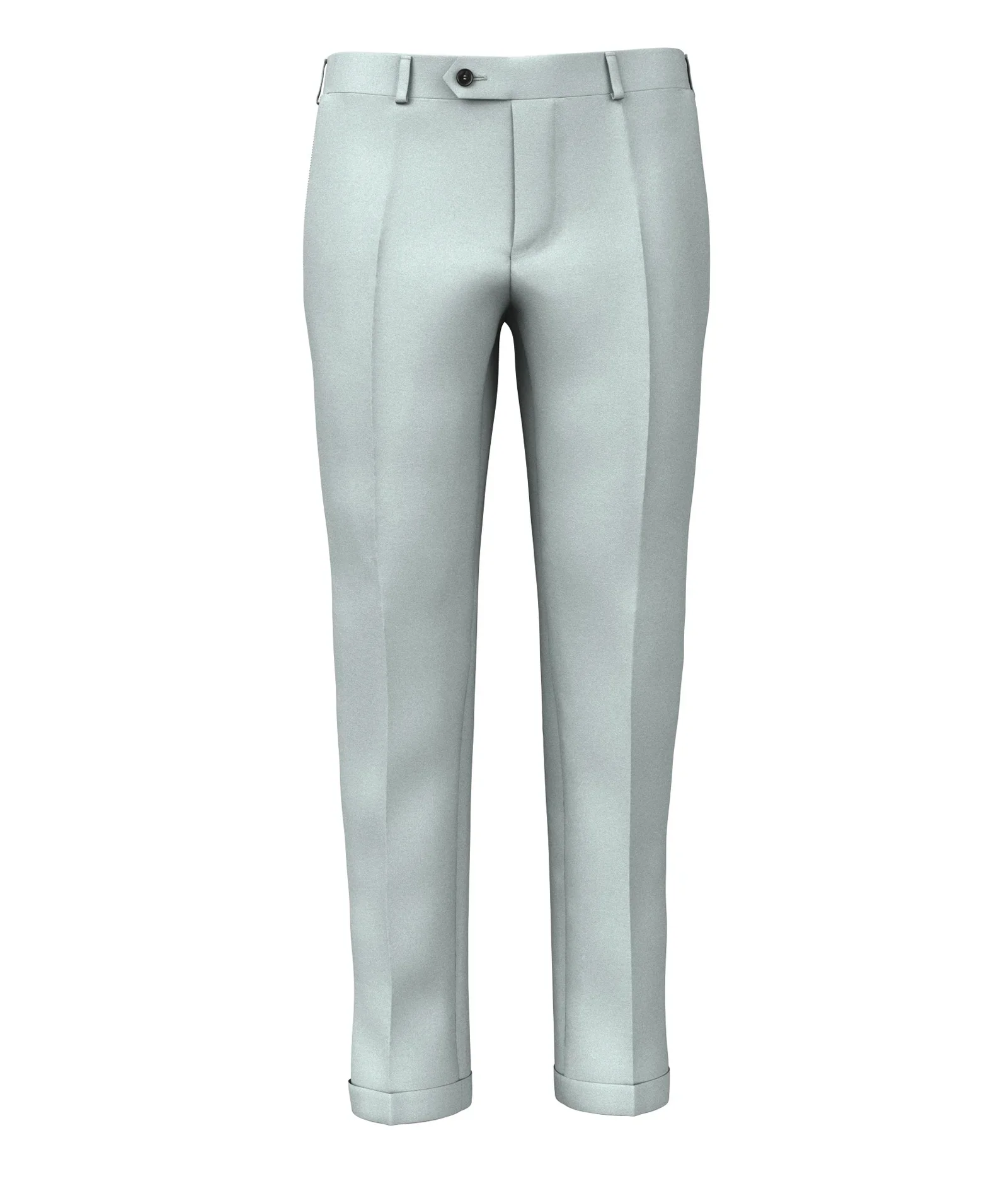 Pantaloni Su Misura da uomo ghiaccio in twill di lana