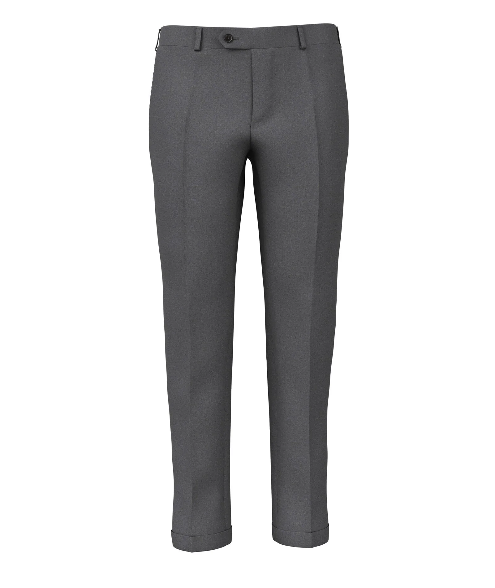 Pantaloni Su Misura da Uomo grigi in twill di lana