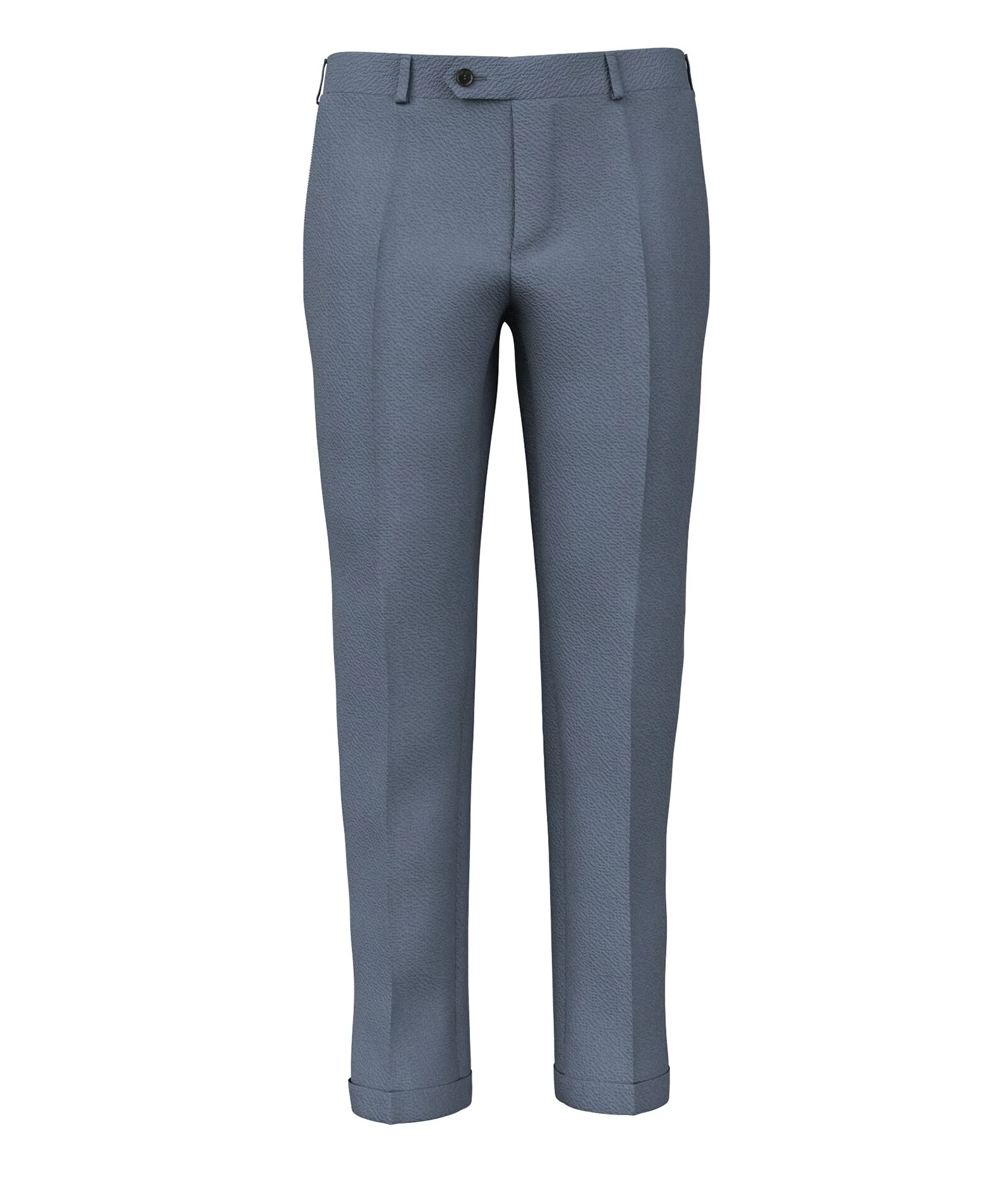 Pantaloni Su Misura da Uomo Grigio azzurro in Cotone stretch
