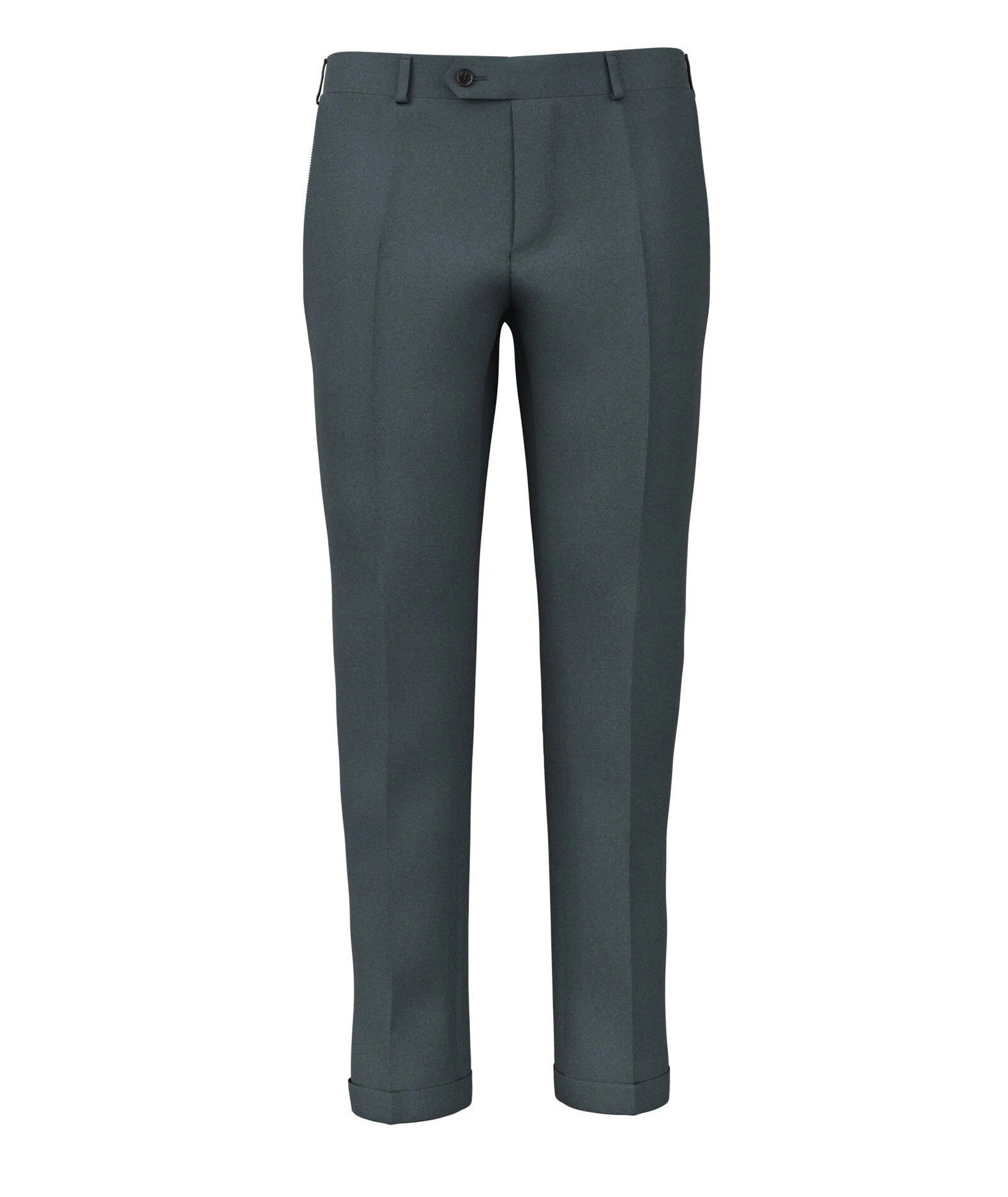 Pantaloni Su Misura da Uomo in flanella di lana e cashmere blu
