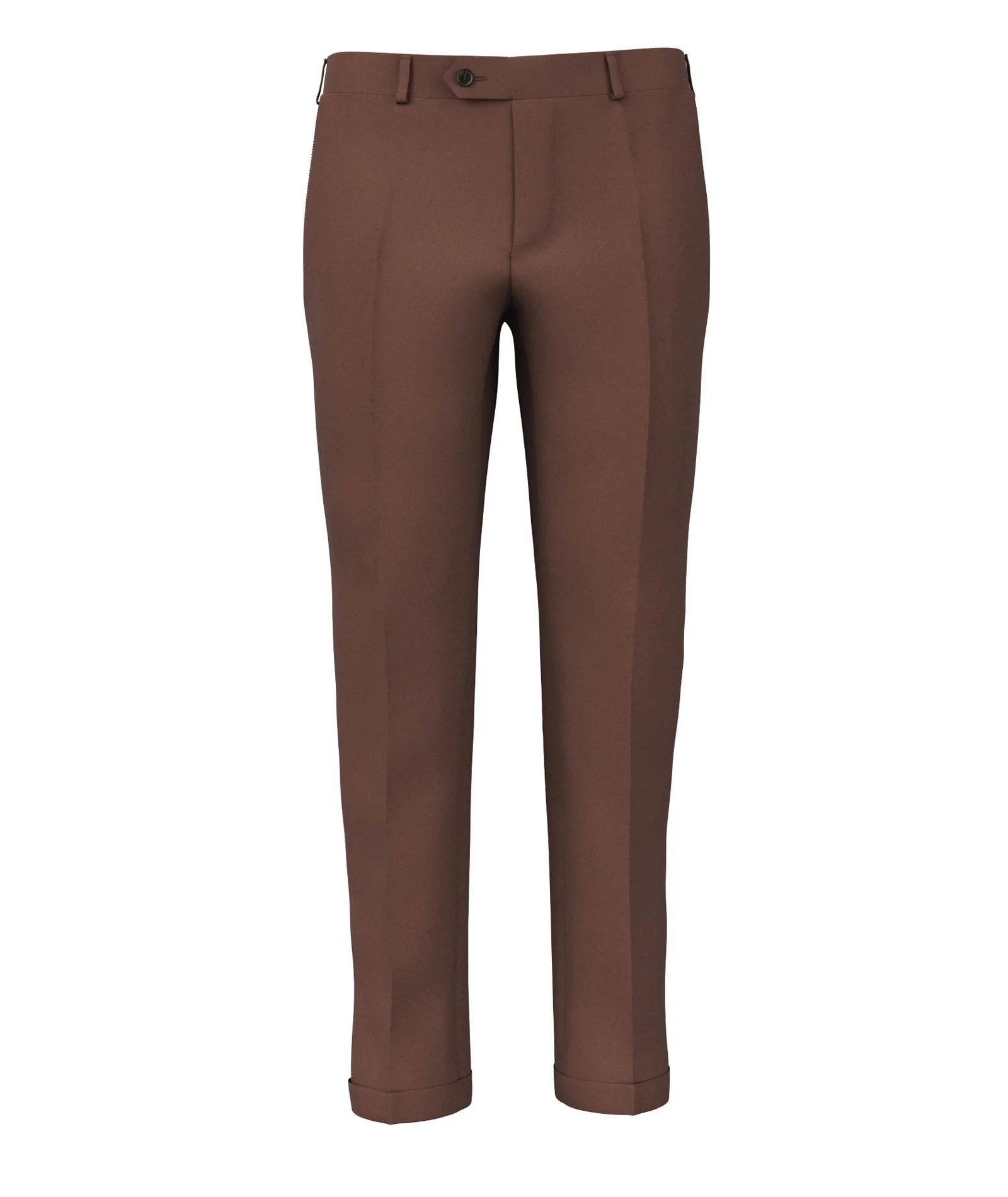Pantaloni Su Misura da uomo marrone in lana
