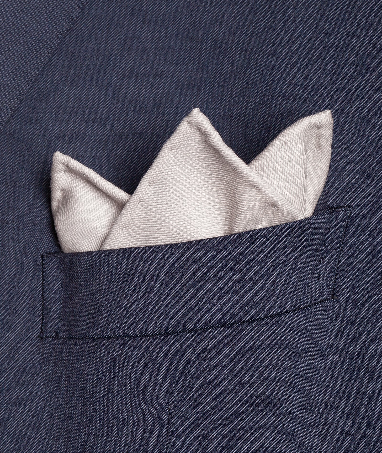 Pochette Bianco panna in Lana pettinata Fatta a Mano - Image 3