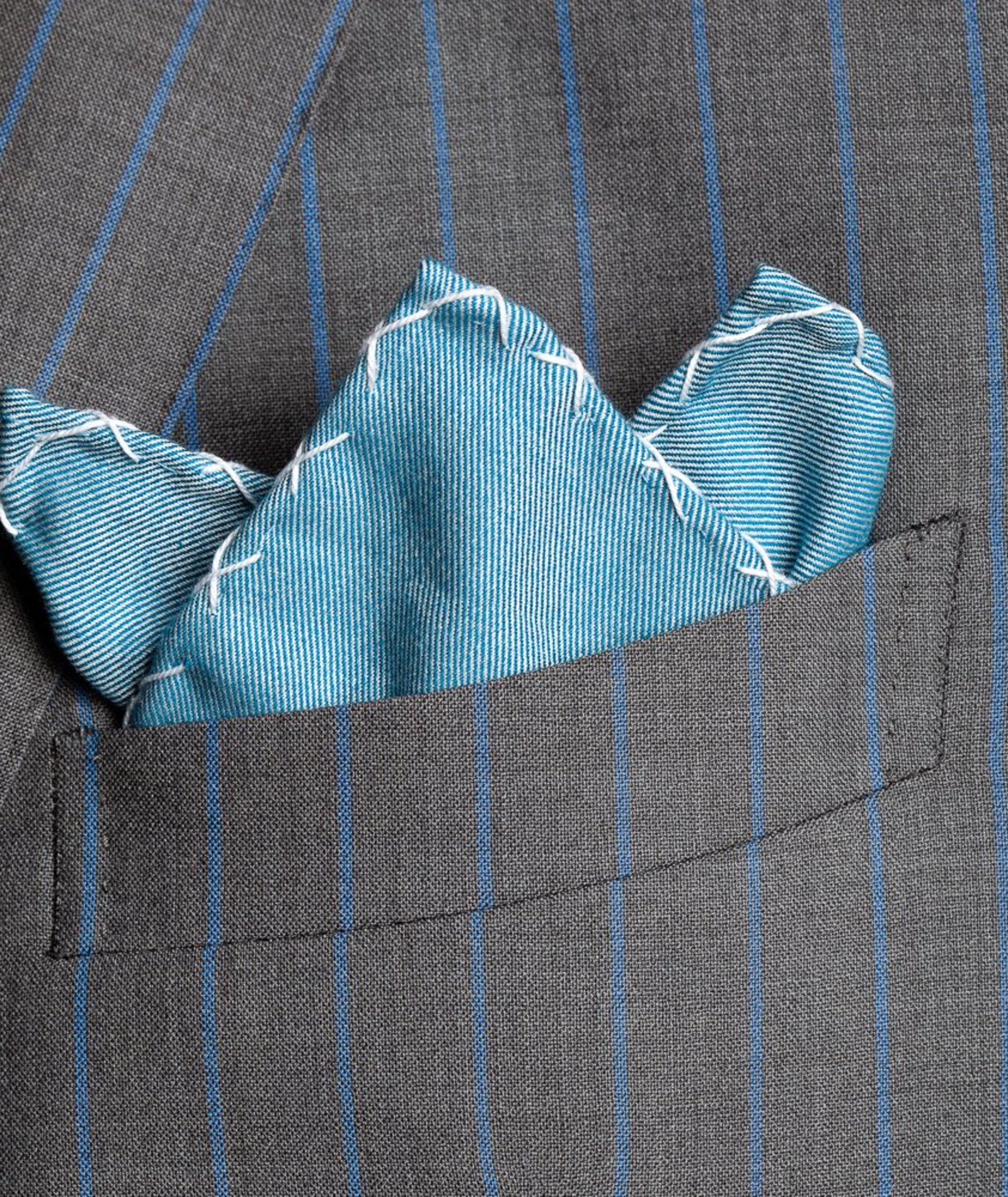 Pochette Flanella di Cotone Azzurra - Image 2