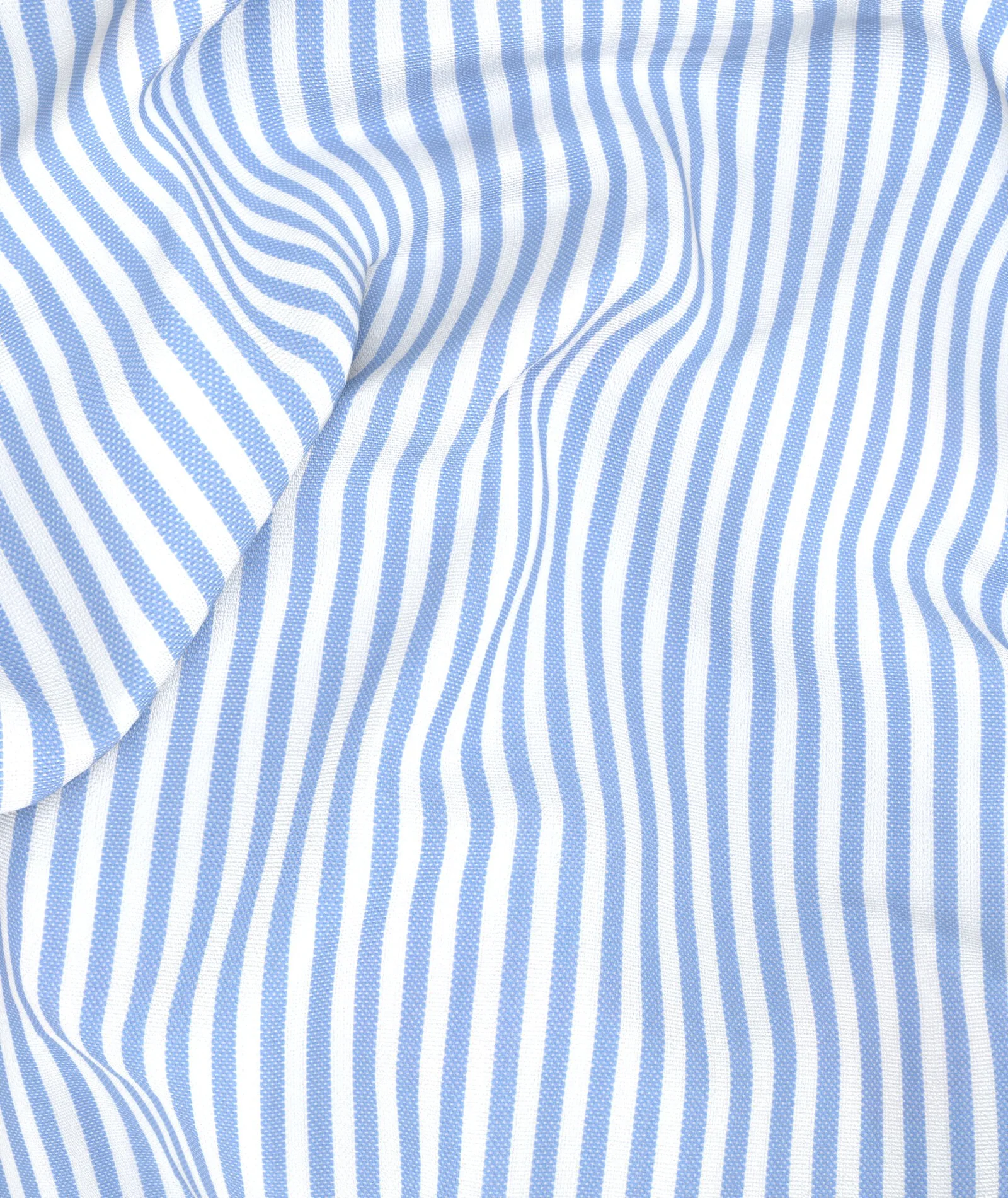 Pochette in cotone a righe azzurre - Image 5