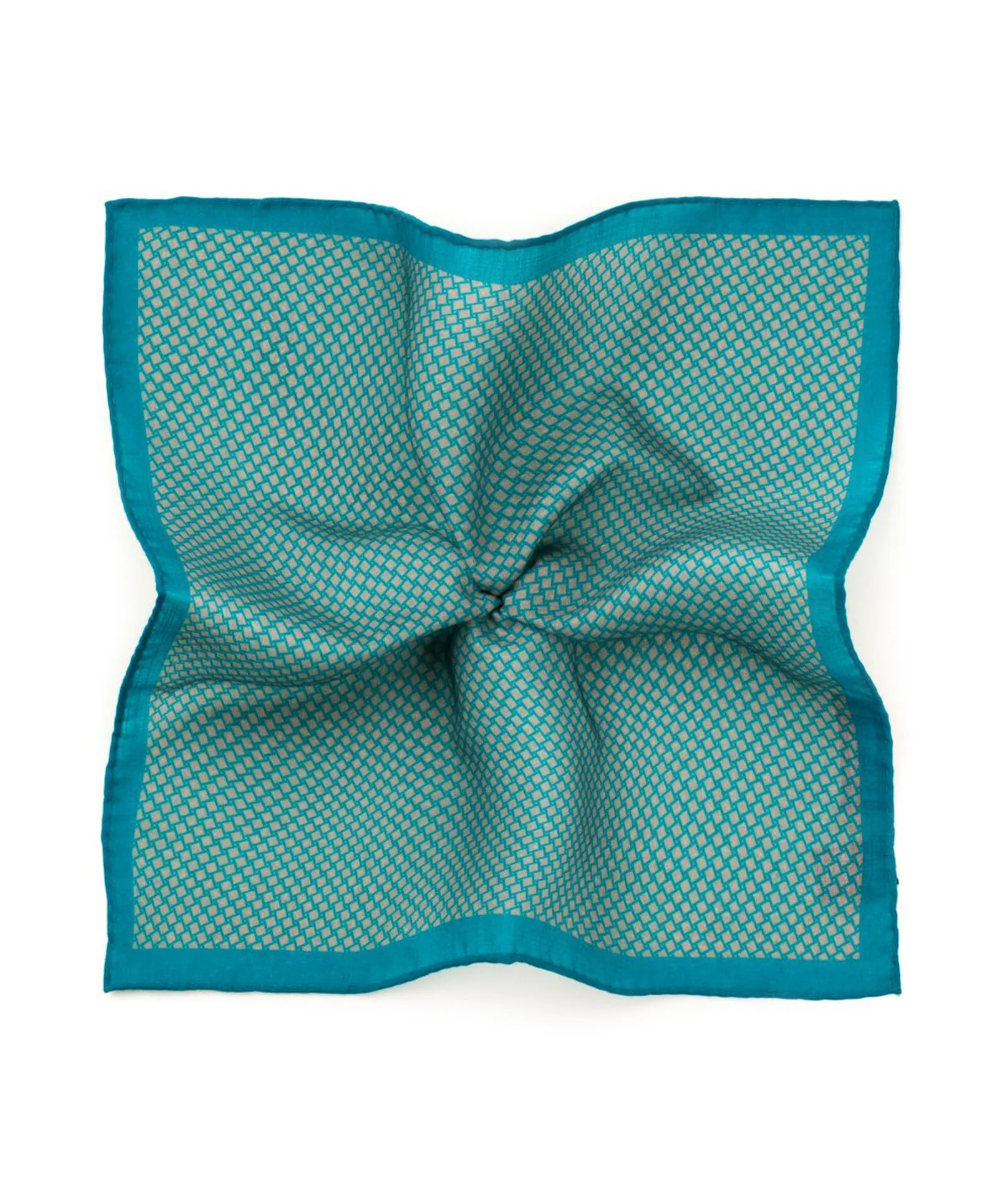 Pochette Verde Geometrica
