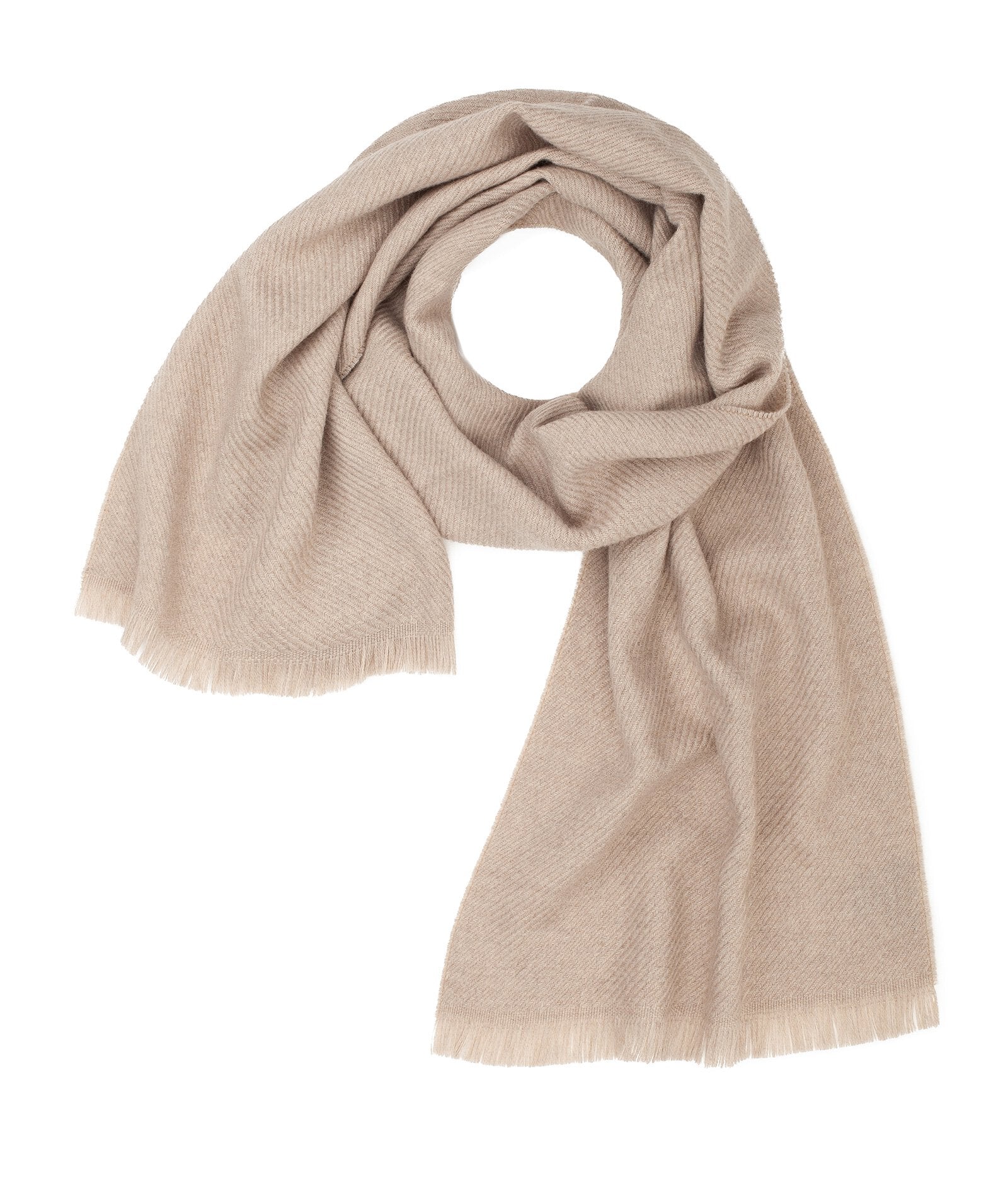Sciarpa Lana Beige - Image 2